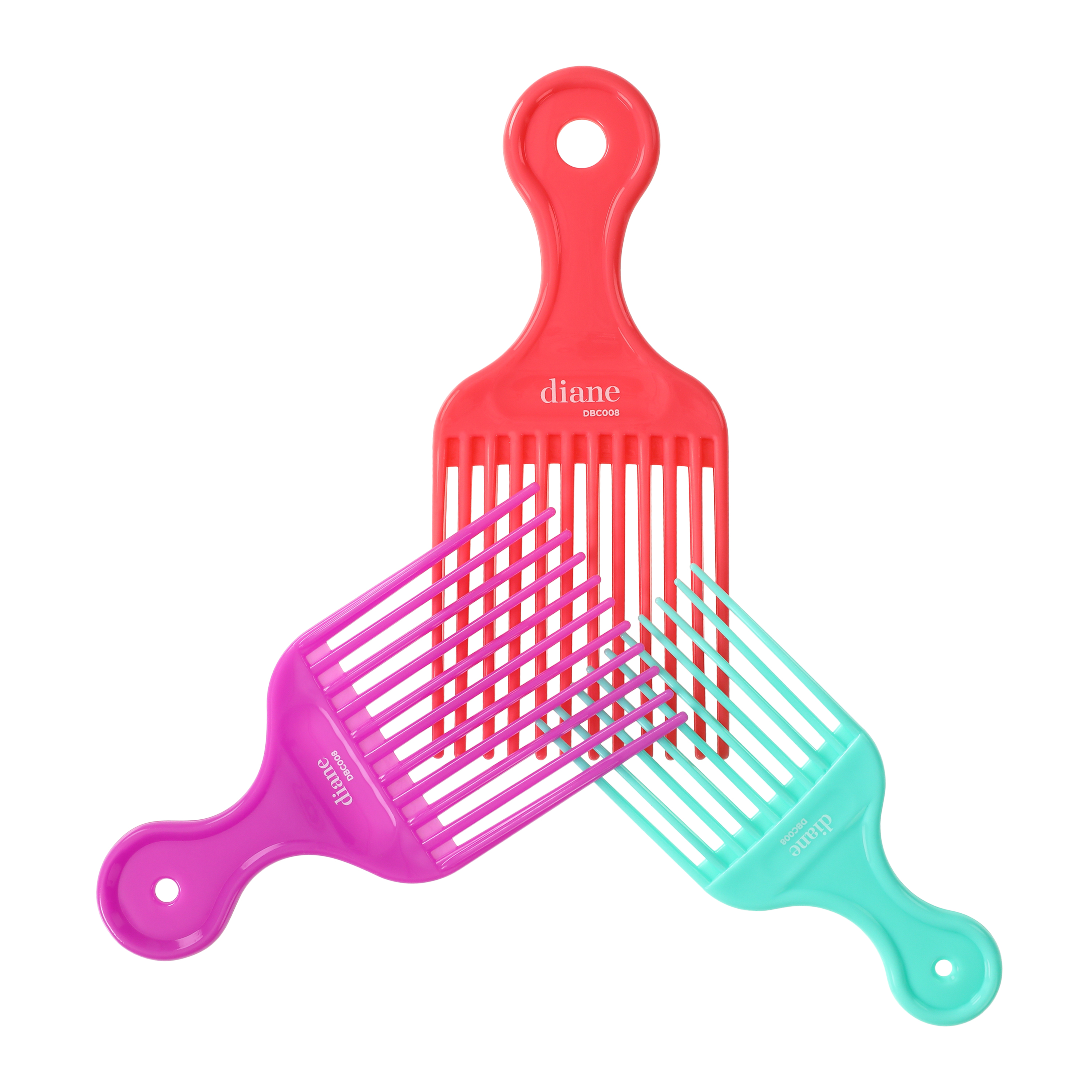 Diane® Assorted Lift Combs 3-Count