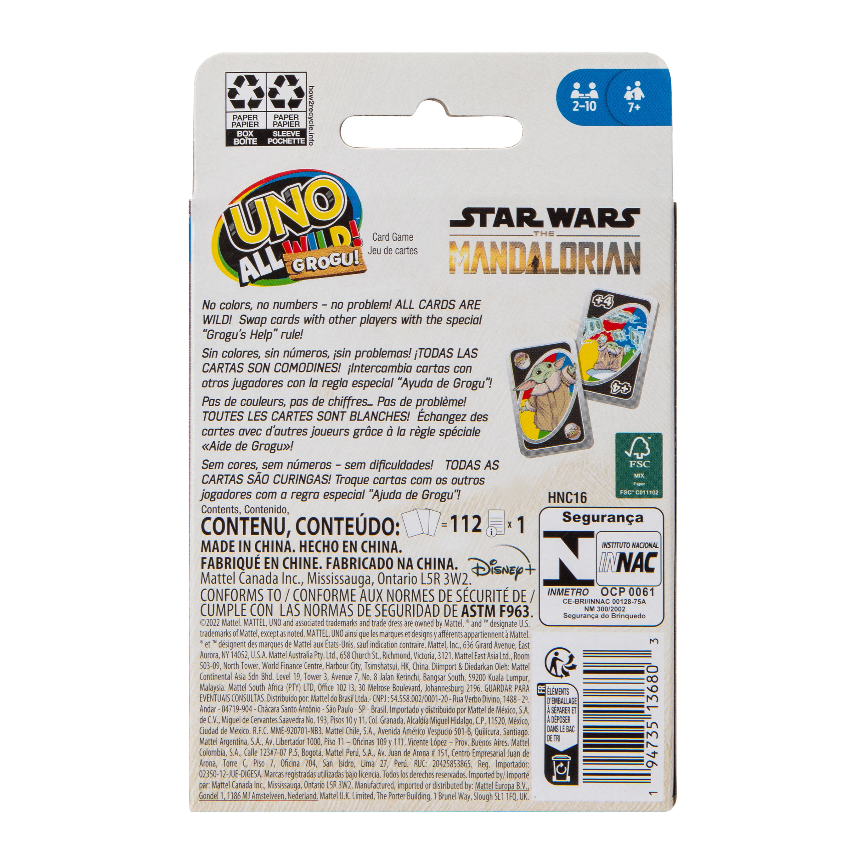 Uno All Wild!™ Star Wars The Mandalorian Card Game