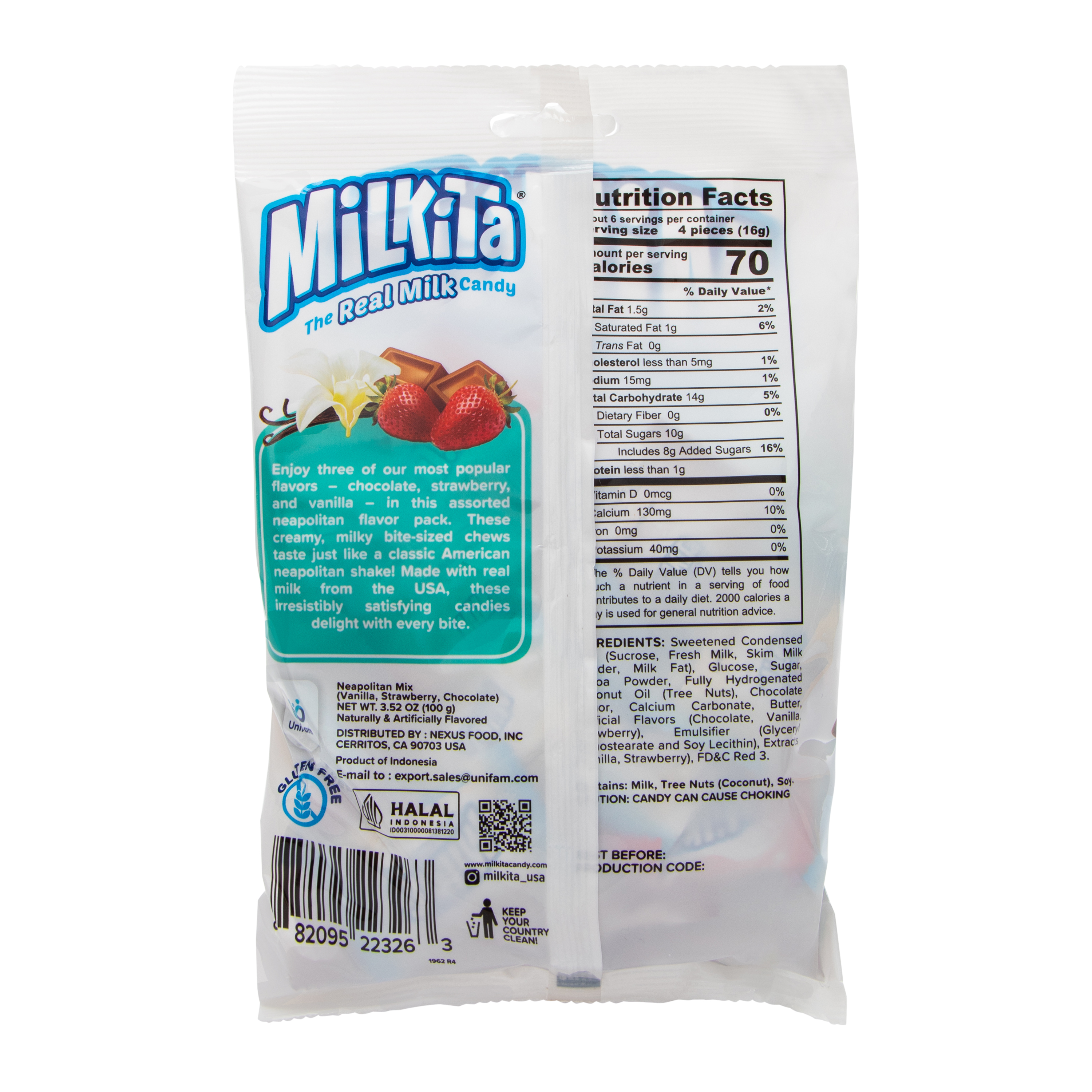 Milkita® The Real Milk Candy 3.52oz - Neapolitan Mix