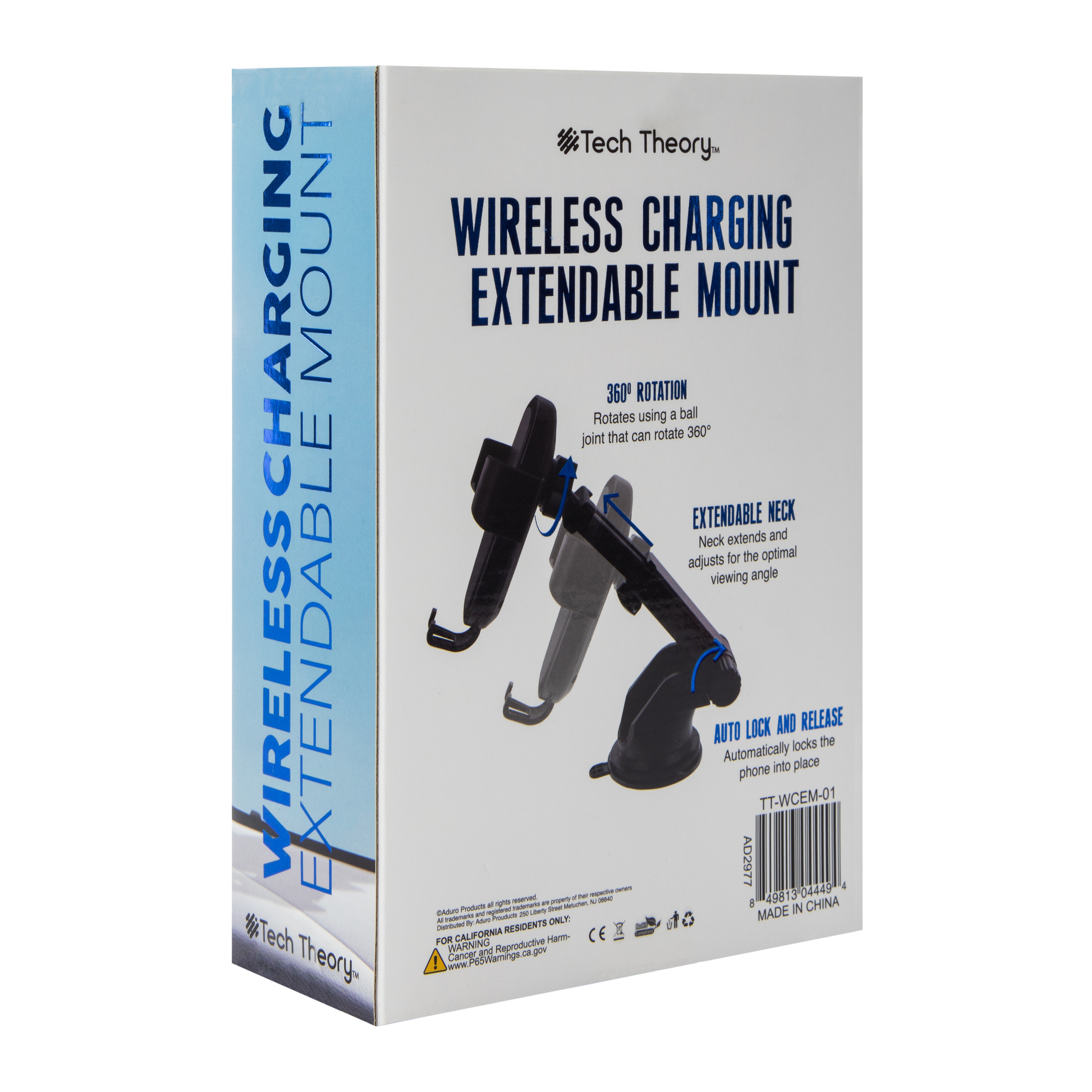 Tech Theory™ Wireless Charging Extendable Mount