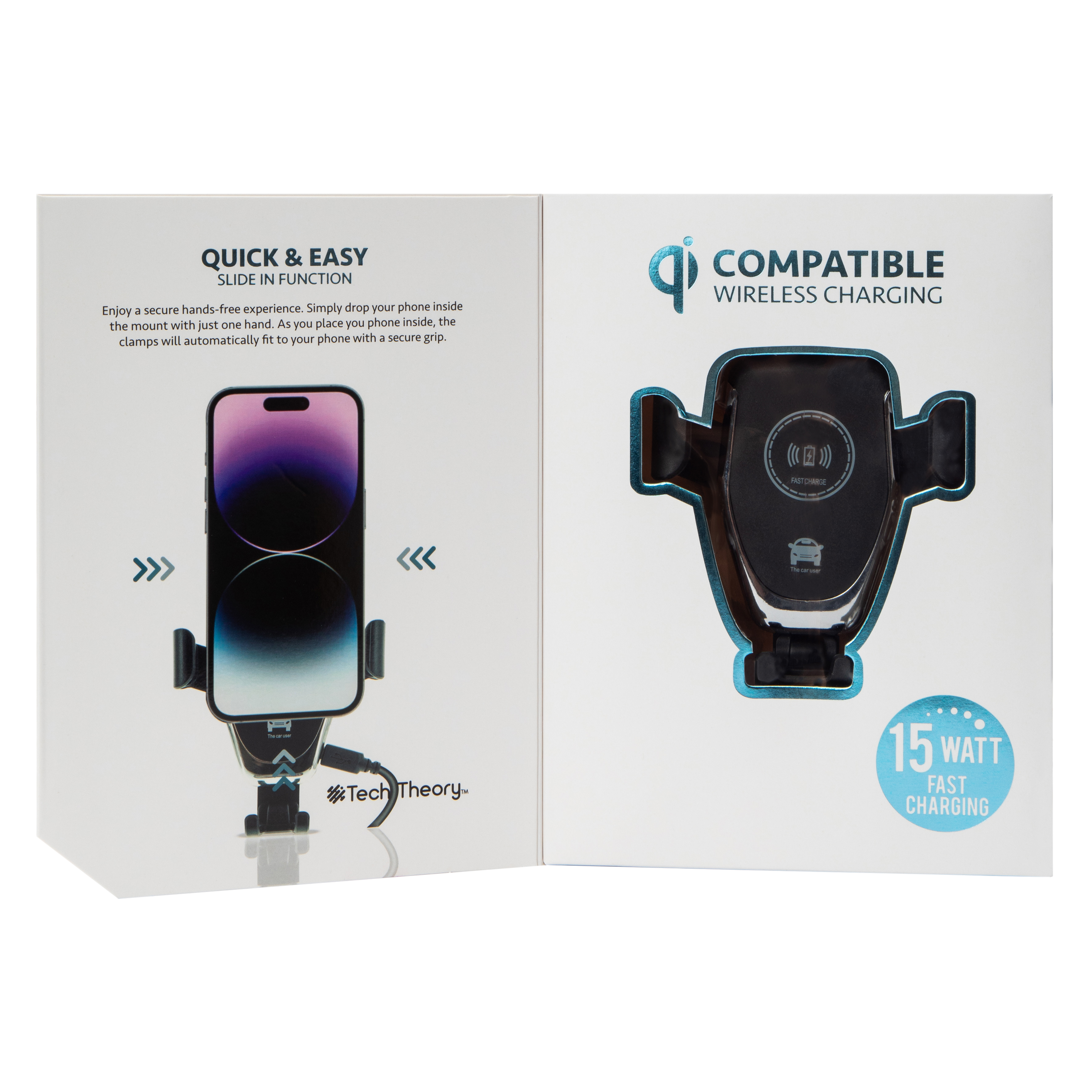 Tech Theory™ Universal Wireless Charging Car Vent Mount