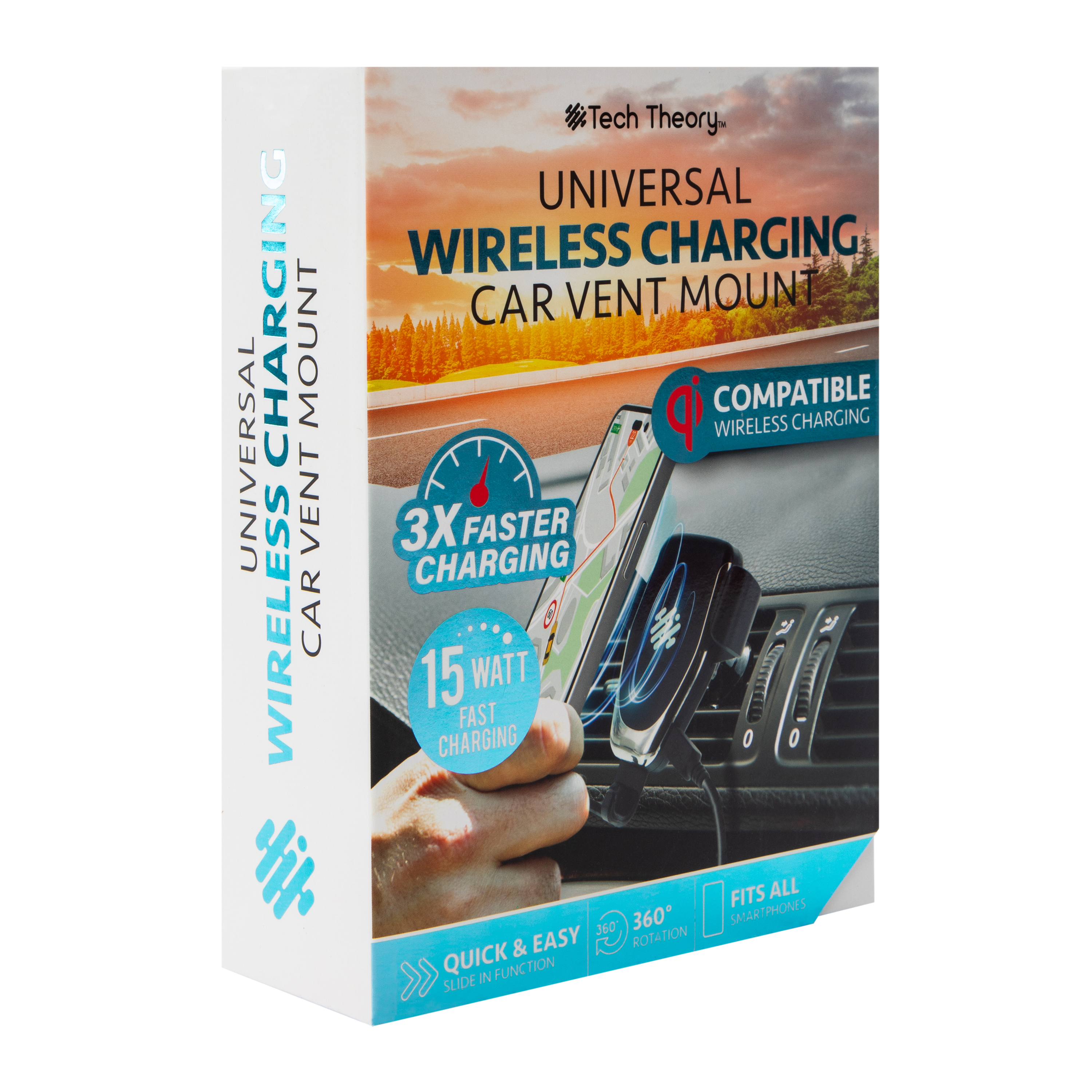 Tech Theory™ Universal Wireless Charging Car Vent Mount