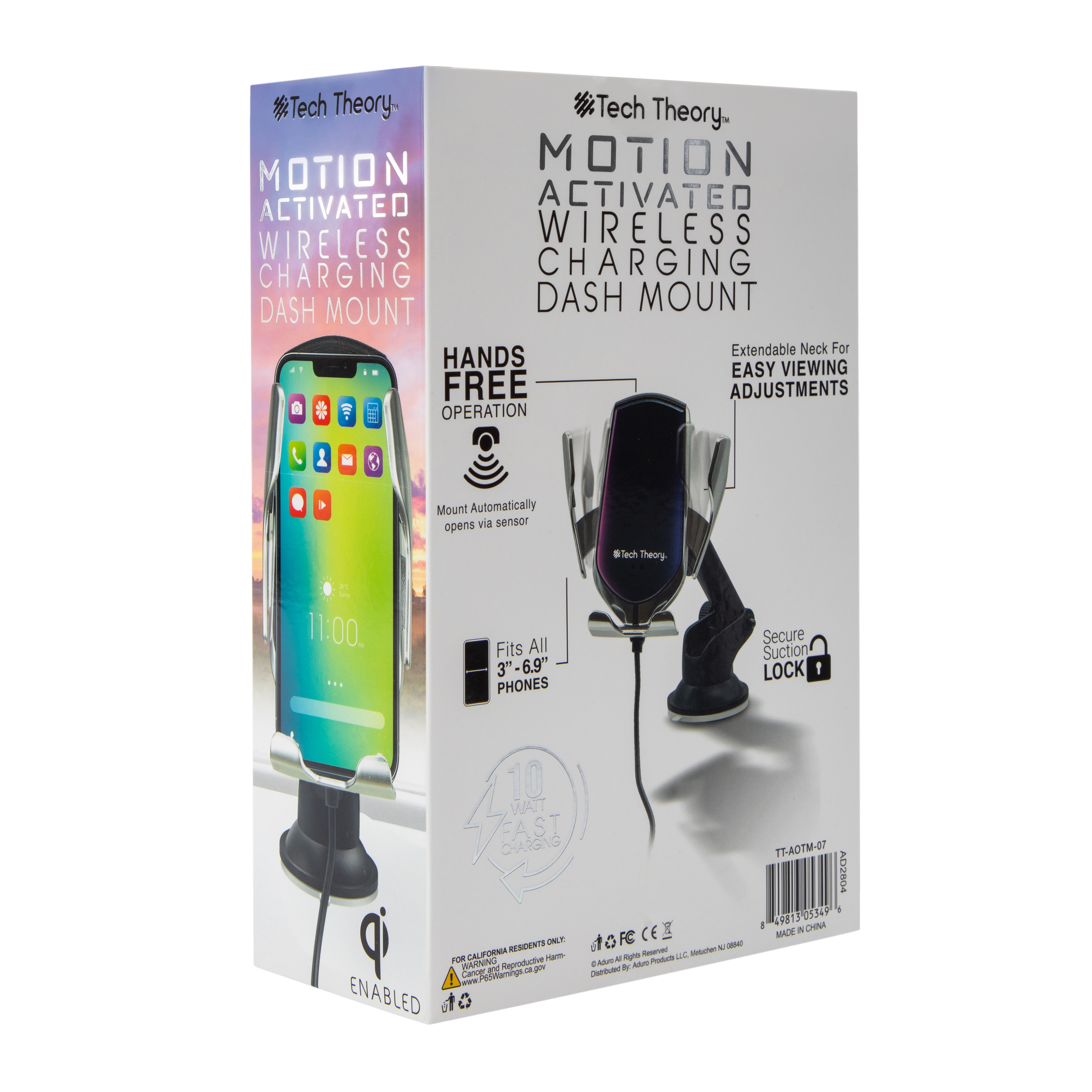 Tech Theory™ Motion Activated Wireless Charging Dash Mount