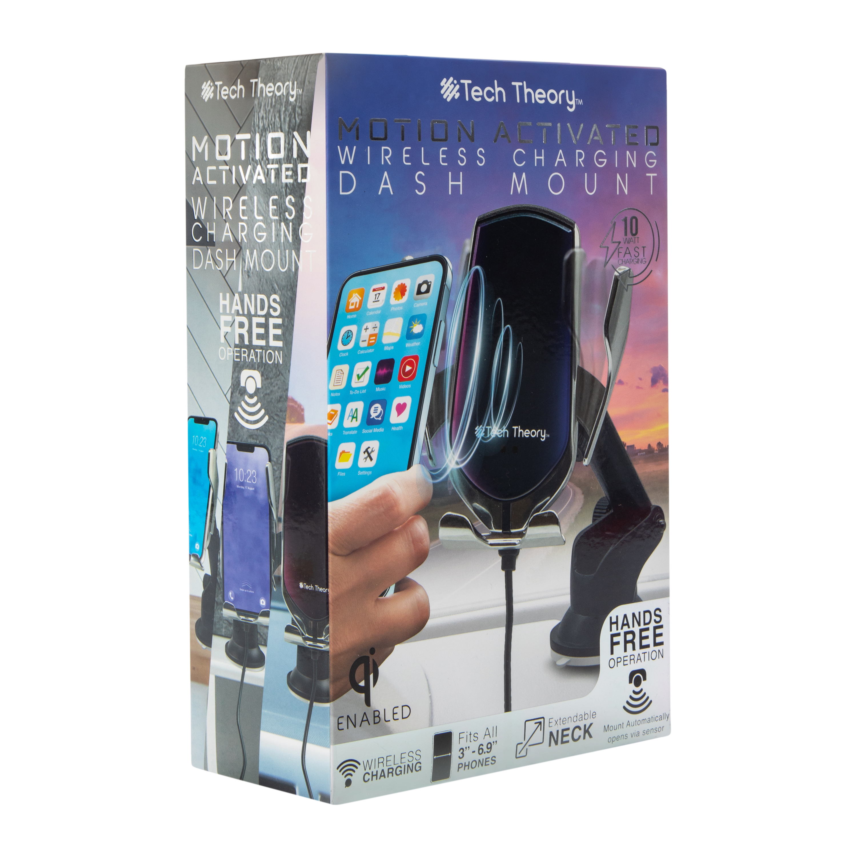 Tech Theory™ Motion Activated Wireless Charging Dash Mount