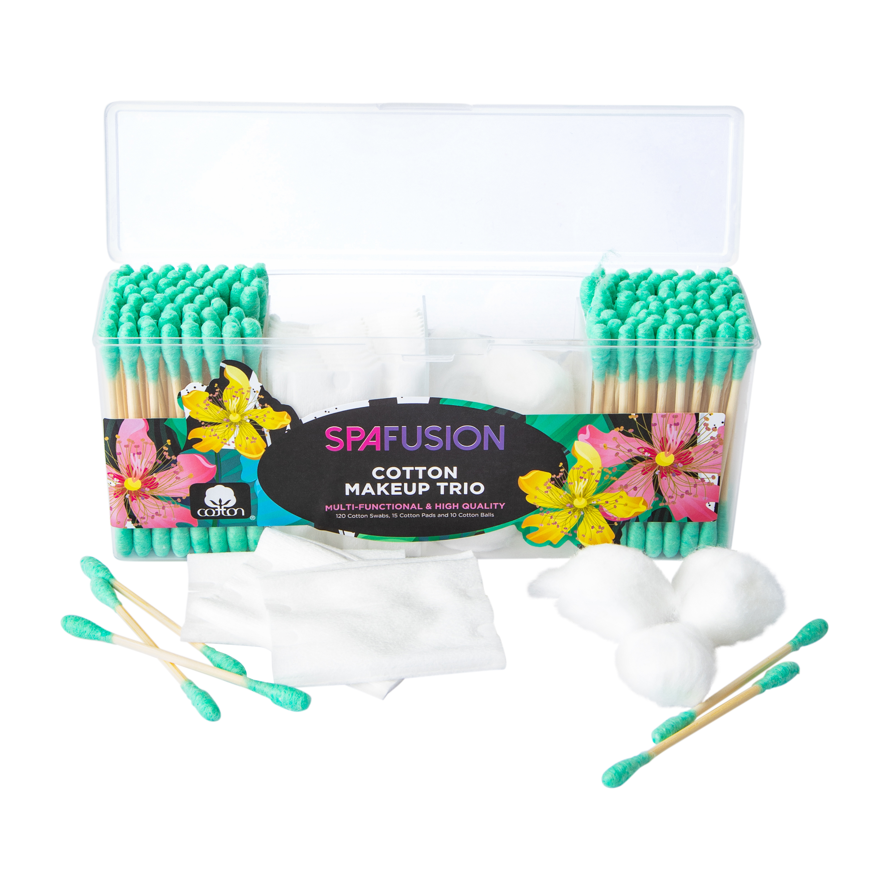 Spa Fusion Cotton Makeup Trio (Styles May Vary)
