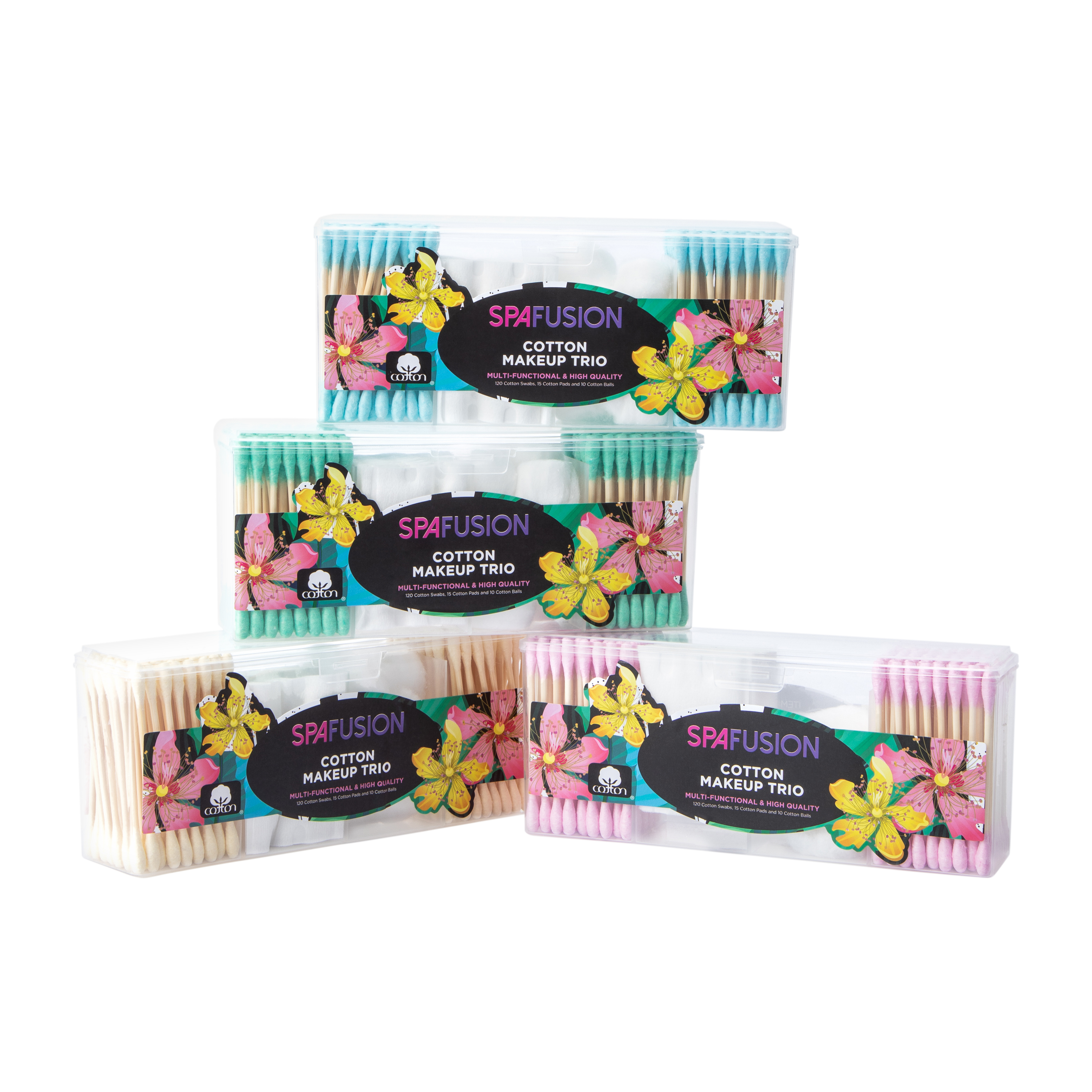 Spa Fusion Cotton Makeup Trio (Styles May Vary)