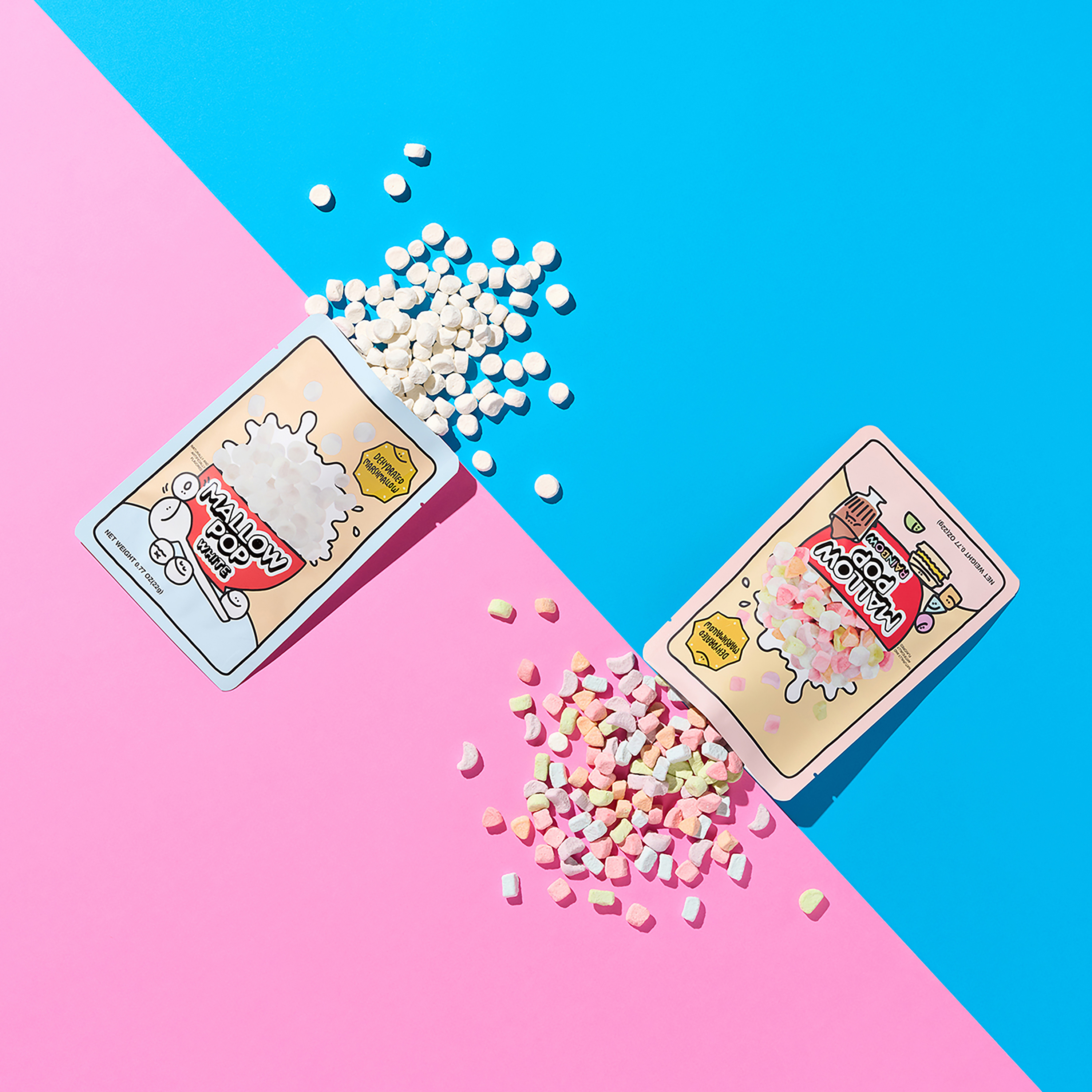 Mallow Pop Rainbow Dehydrated Marshmallow 0.77oz