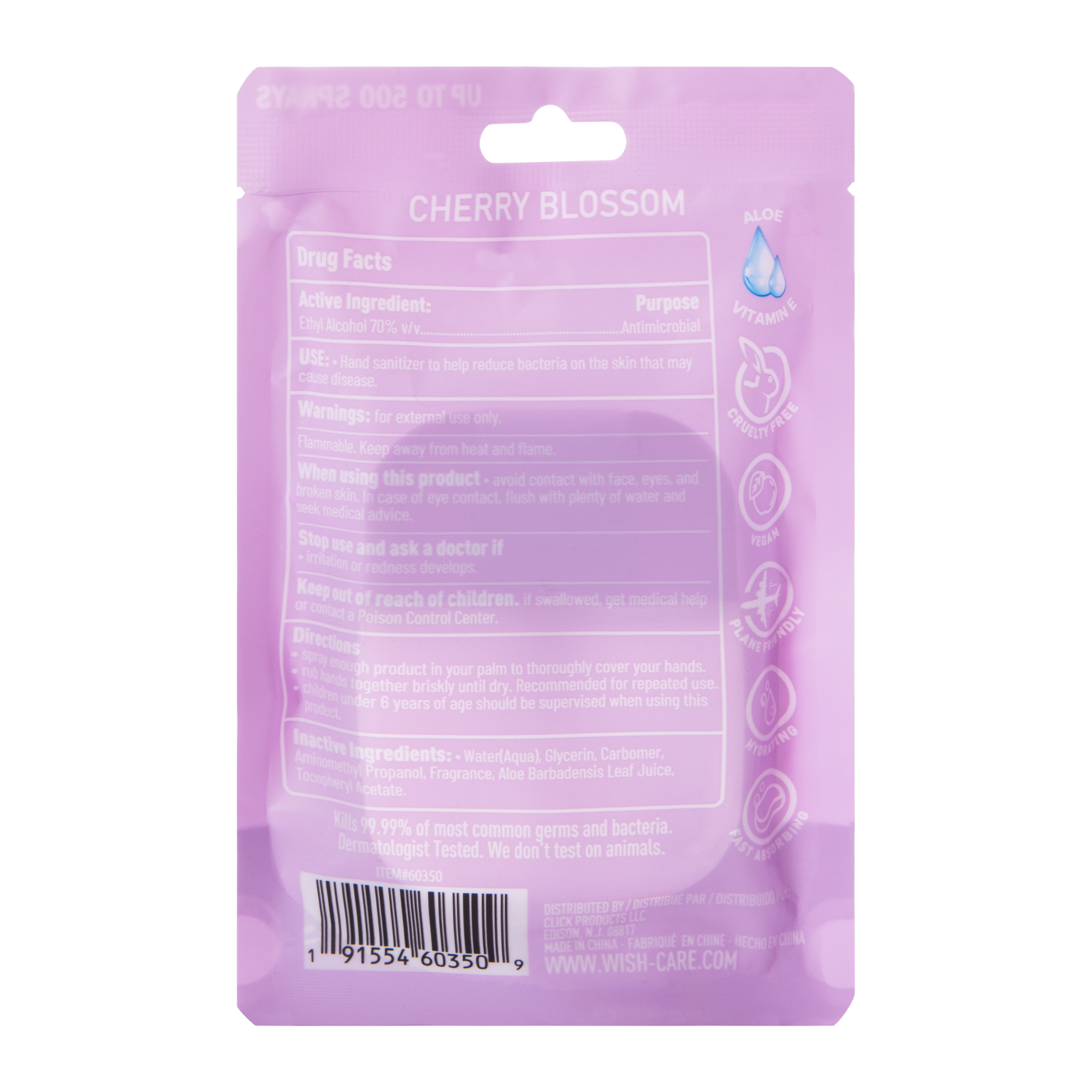 Wish Hydrating & Moisturizing Hand Sanitizer (Styles May Vary)