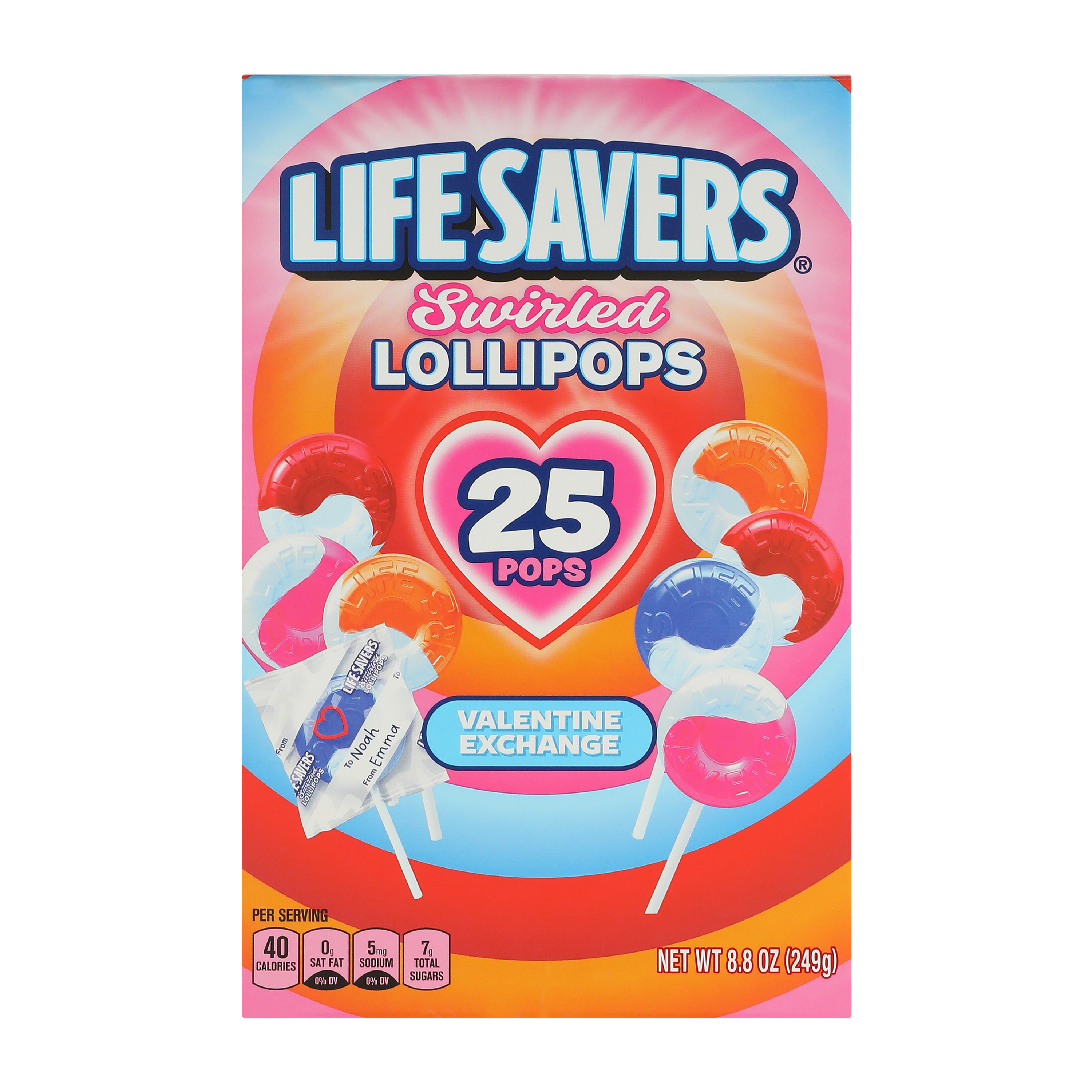 Lifesavers® Valentine Exchange Swirled Lollipops 8.8oz