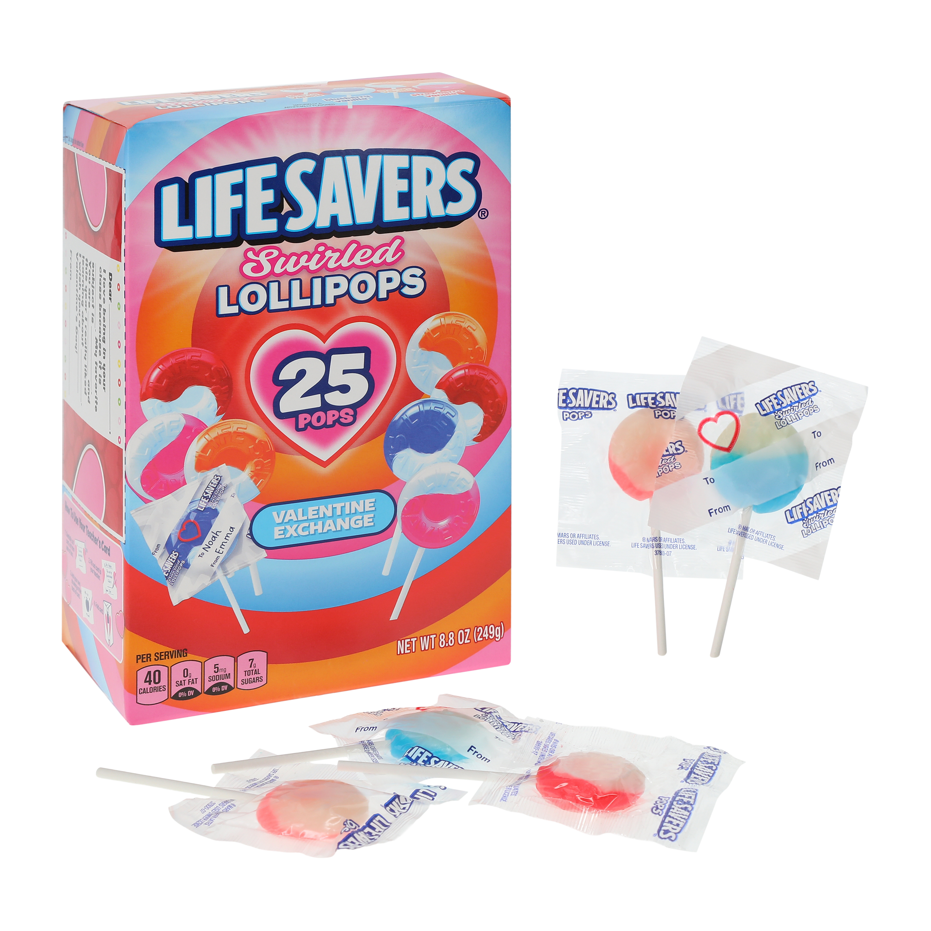 Lifesavers® Valentine Exchange Swirled Lollipops 8.8oz