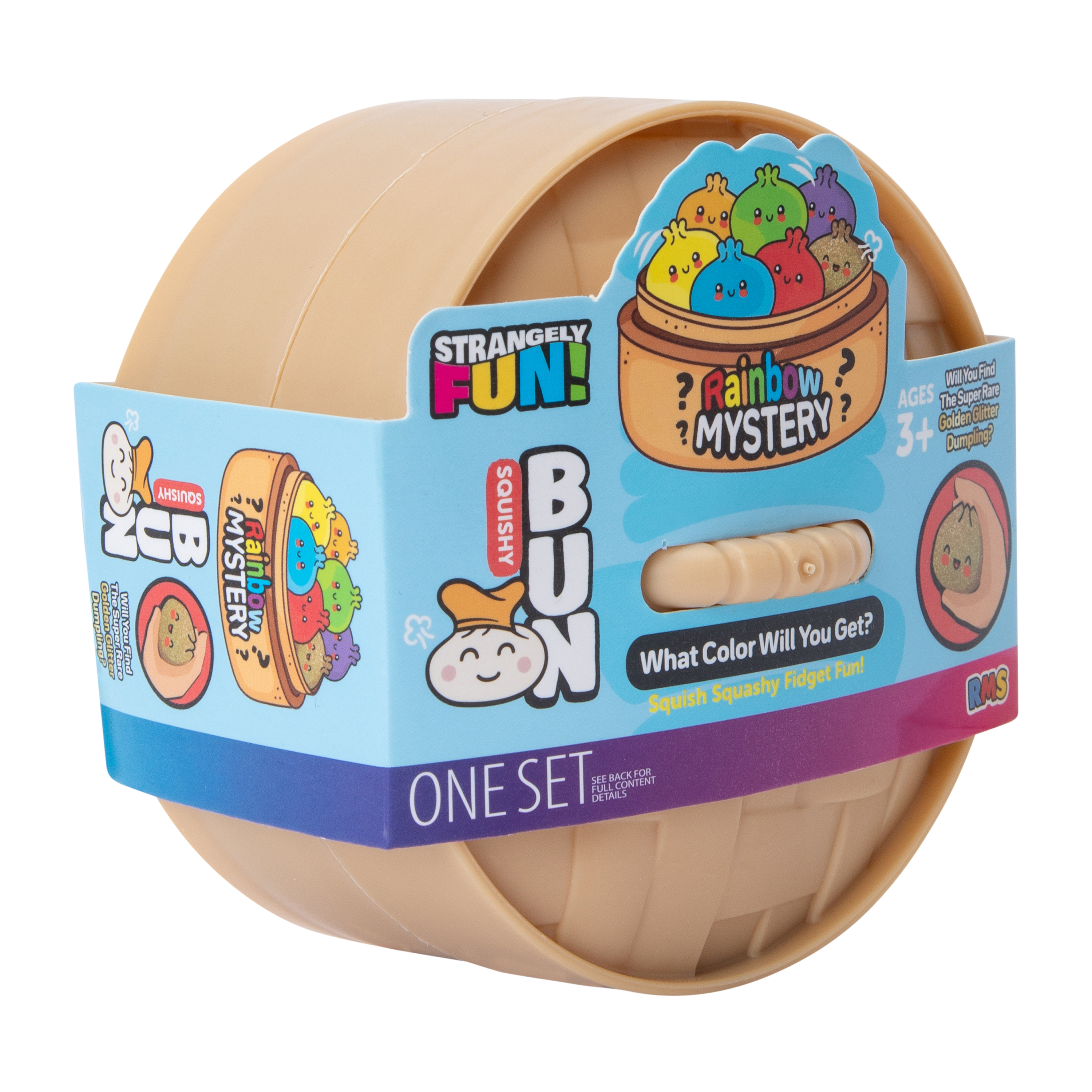 Rainbow Mystery Squishy Bun Set (Styles May Vary)
