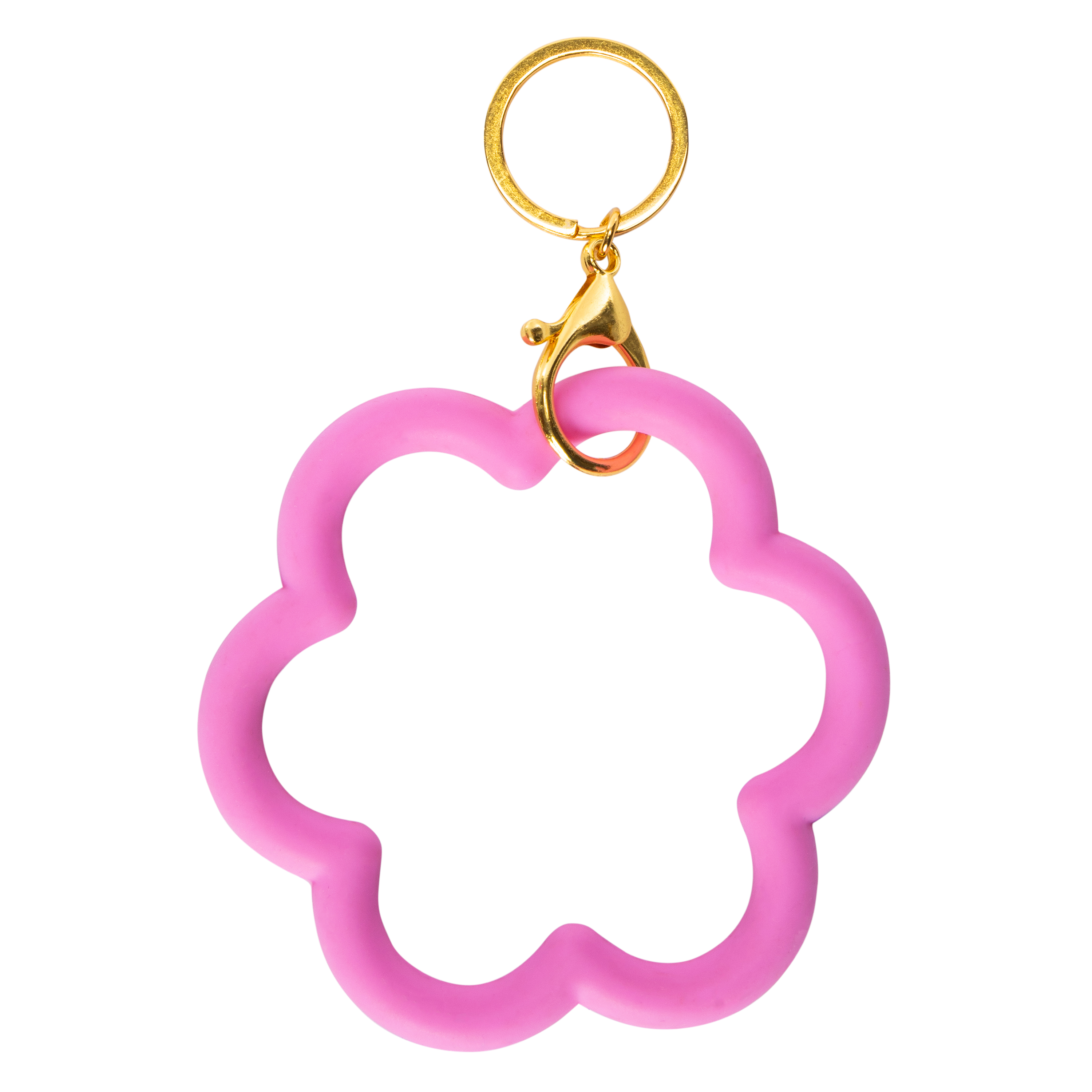 Silicone Flower Wrist Keyring