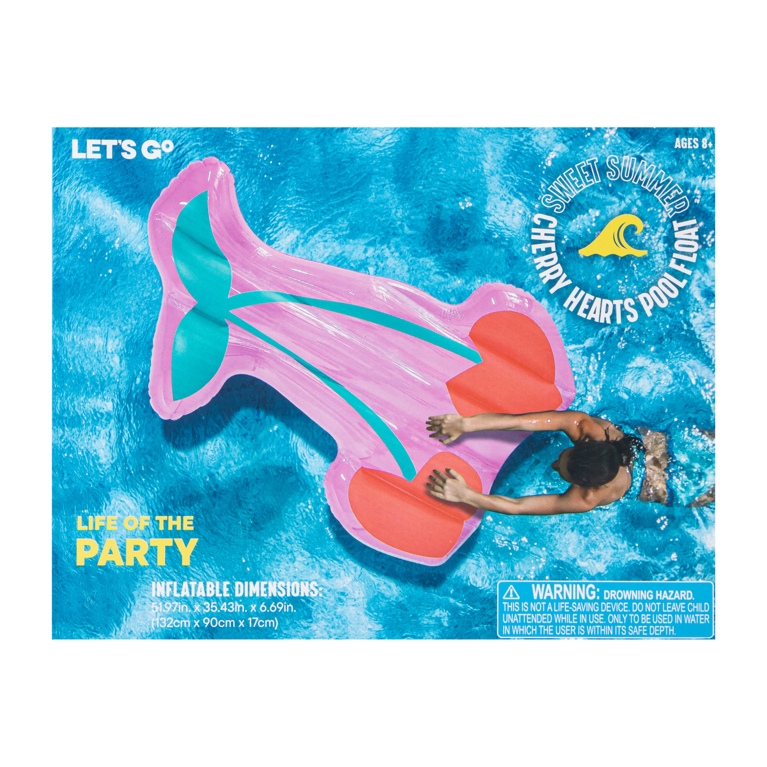 Cherry Hearts Pool Float