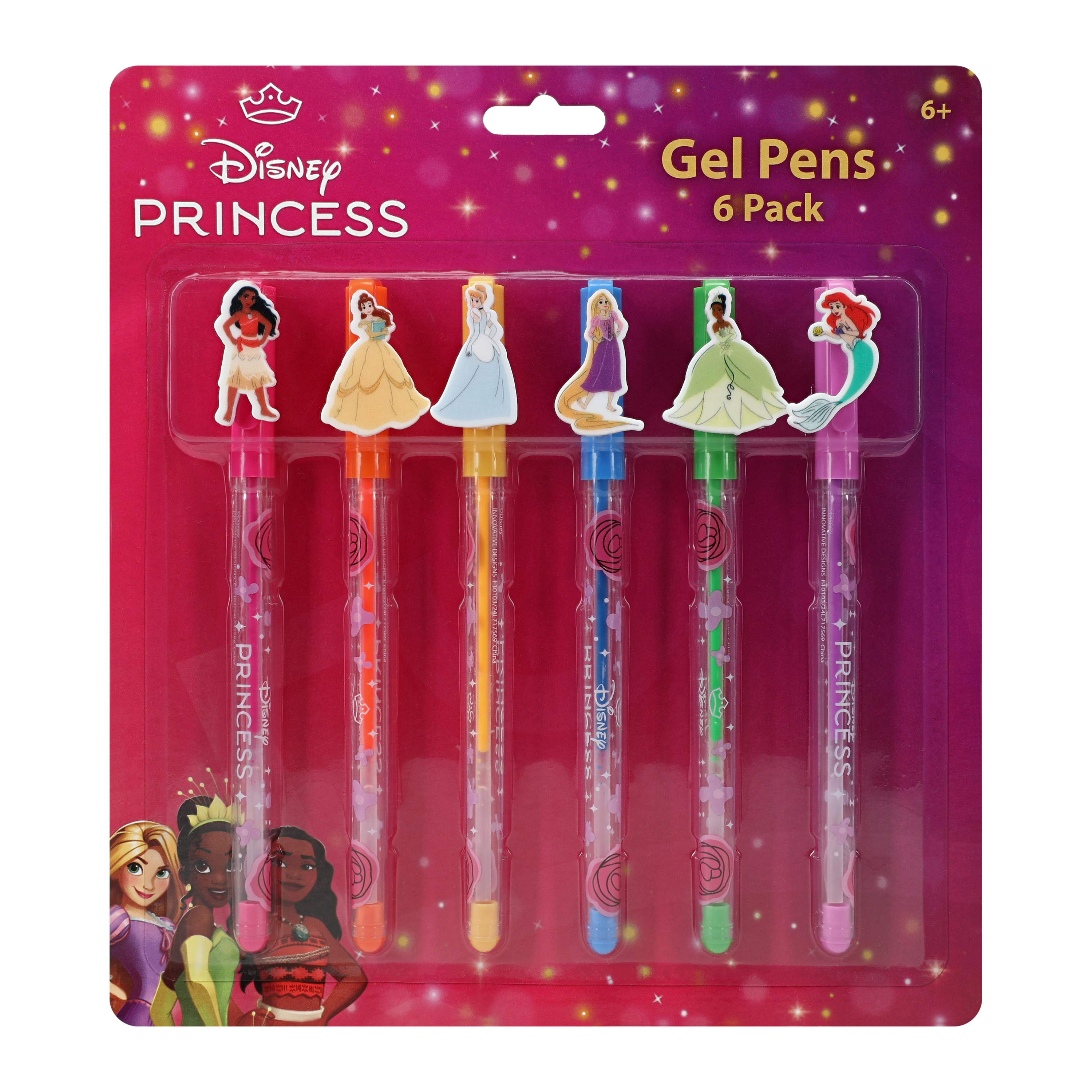 Disney Princess Gel Pens 6-Count