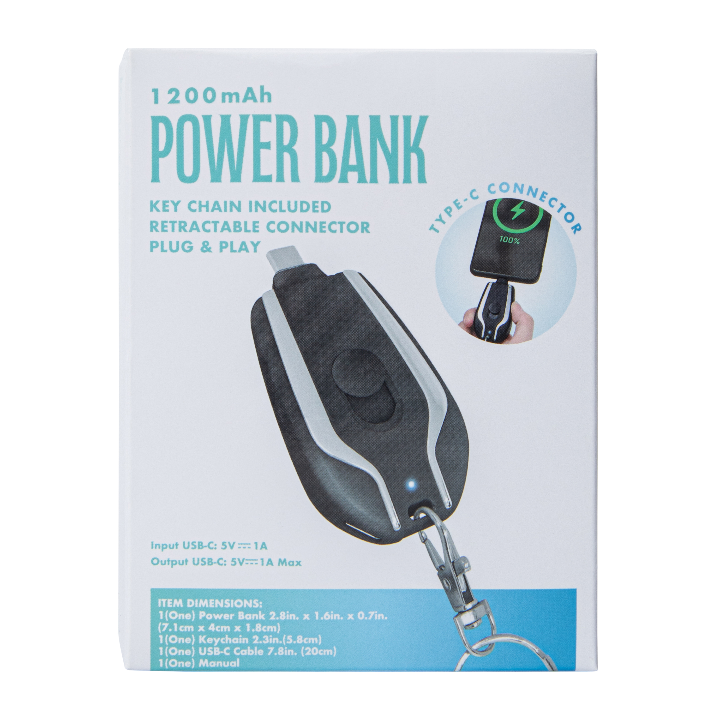 Keychain Powerbank 1200MAh