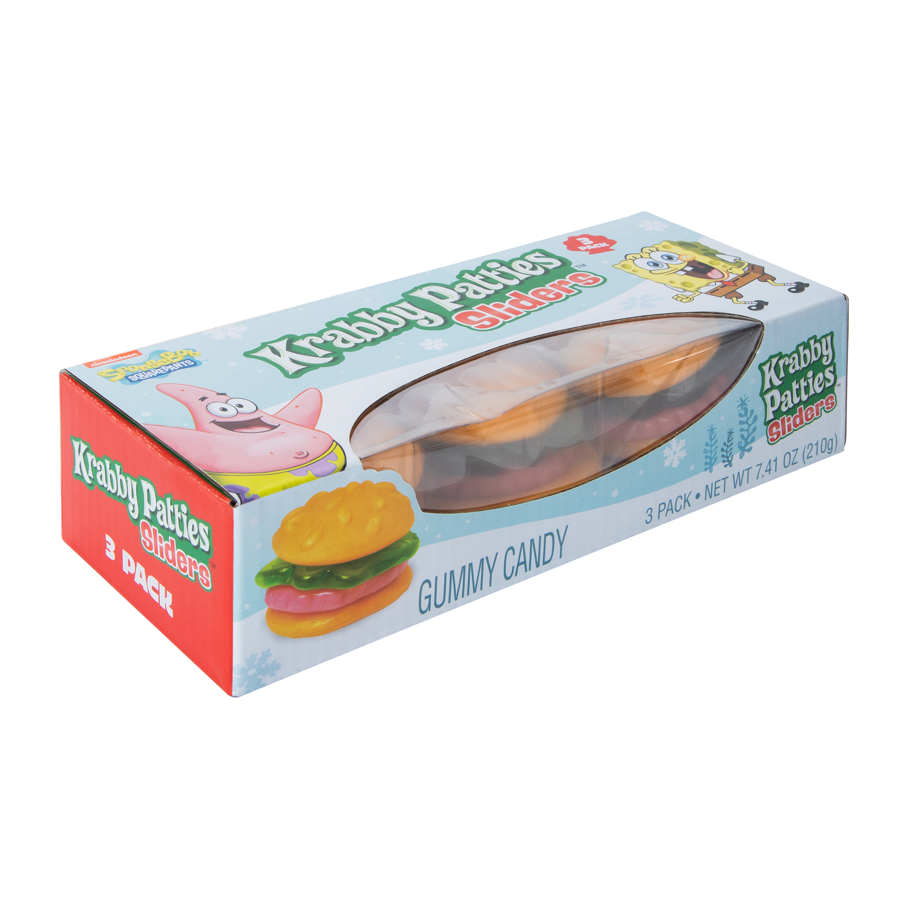 SpongeBob SquarePants Krabby Patties Sliders Gummy Candy 7.41oz
