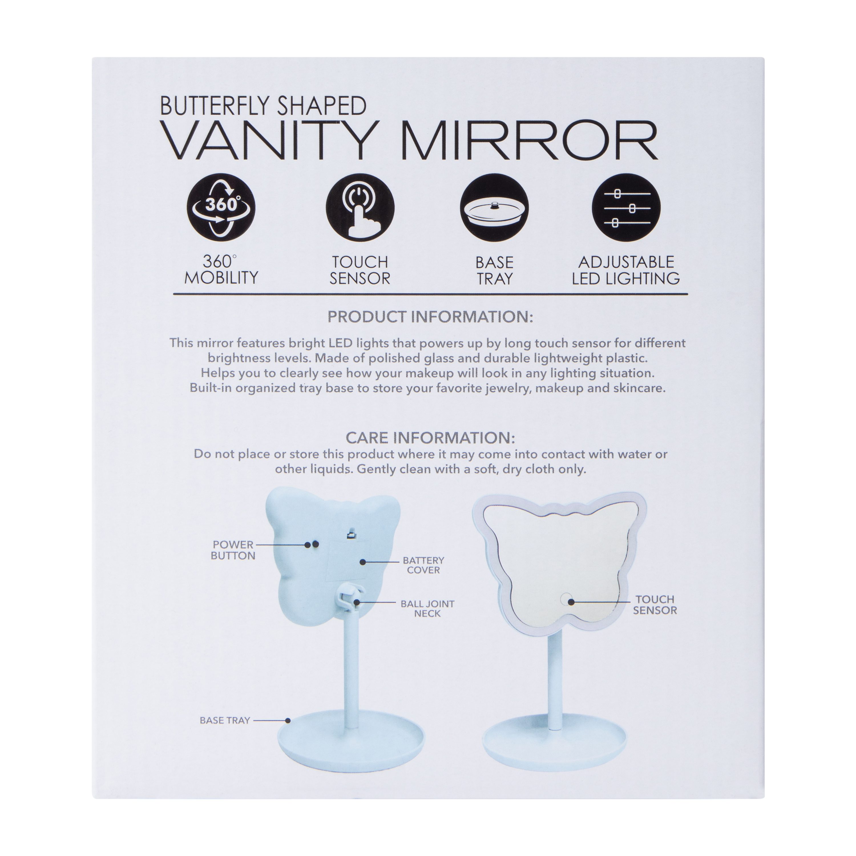 Butterfly Shaped Vanity Mirror