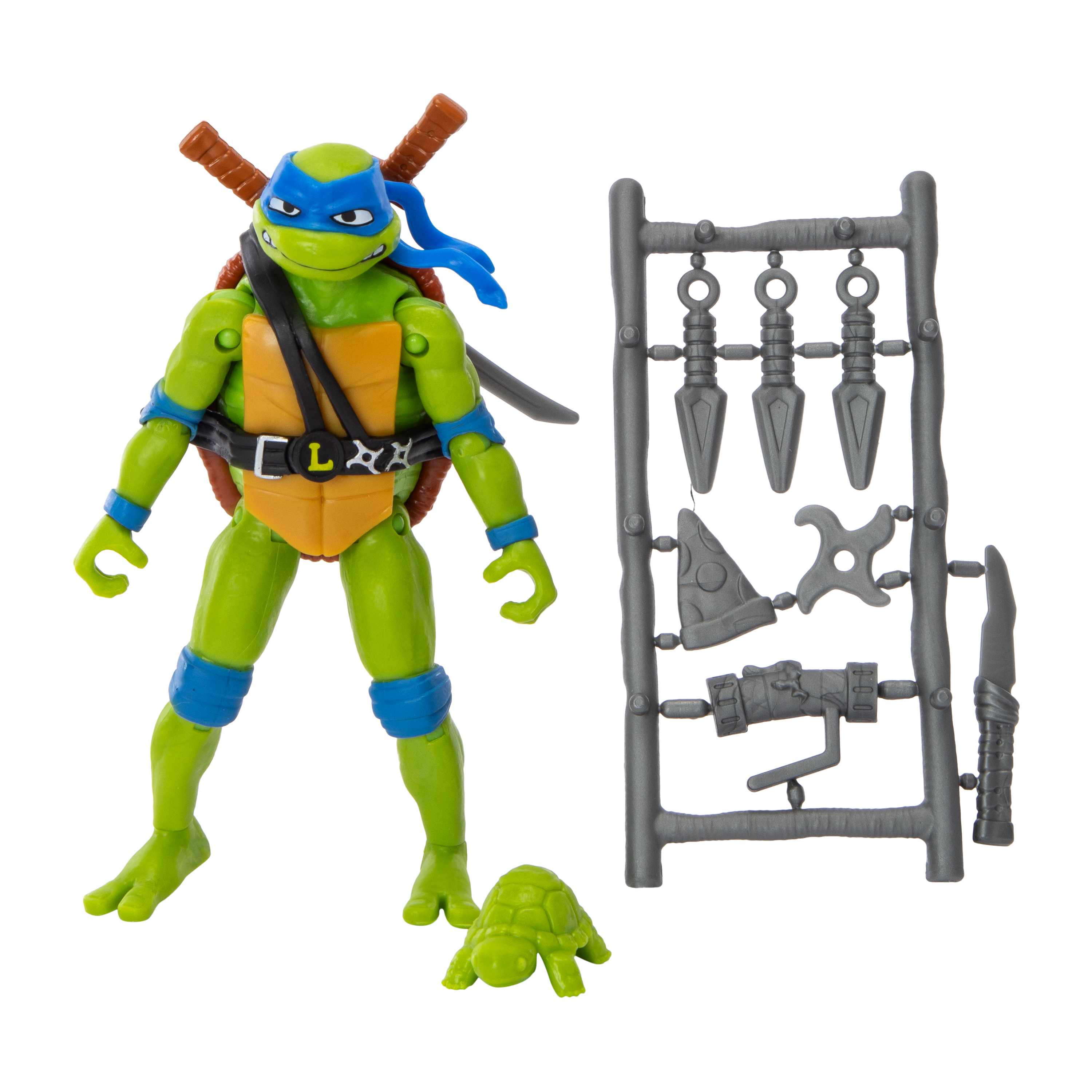 TMNT Mutant Mayhem Leonardo Action Figure Toy 4.5in