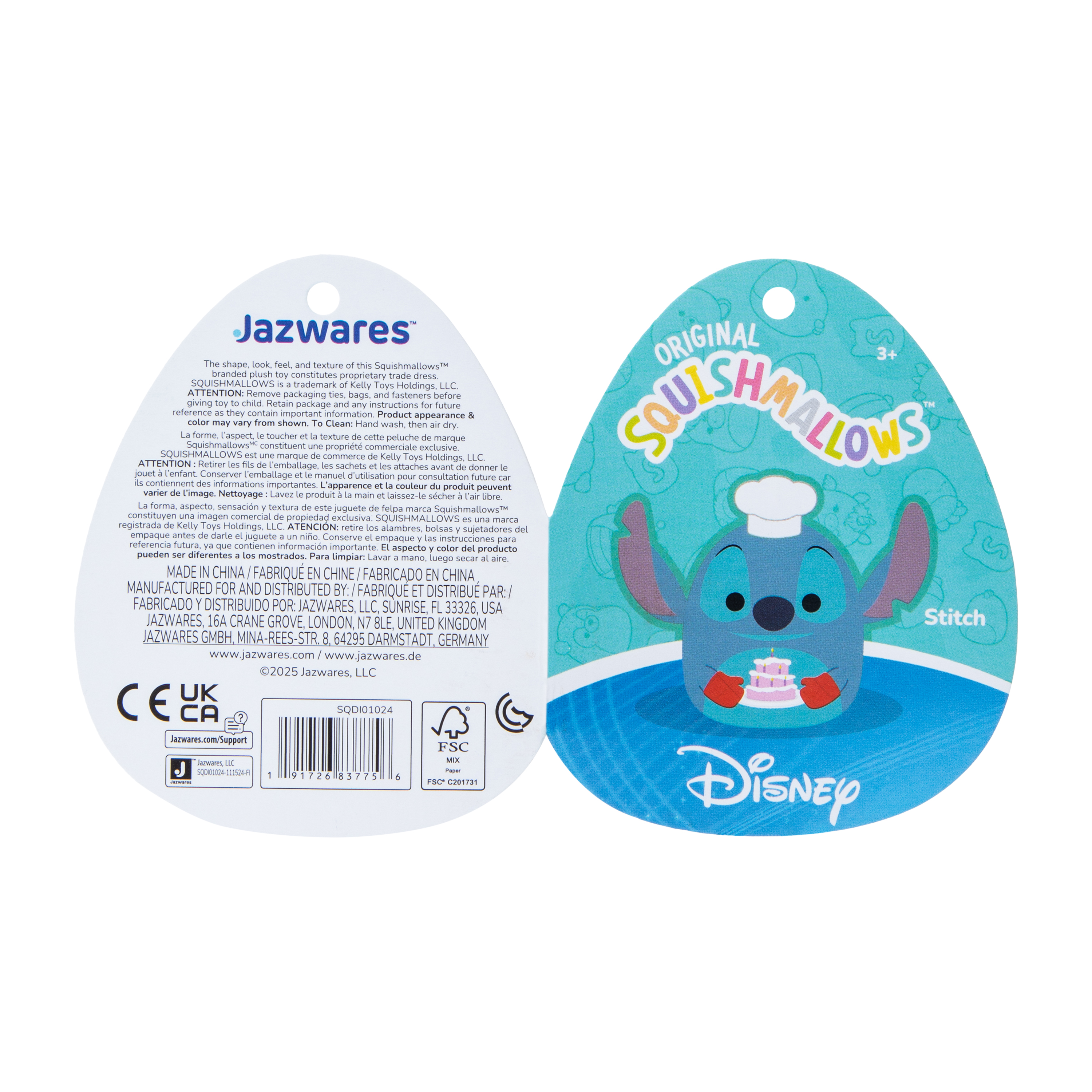 Disney Squishmallows™ Stitch Plush