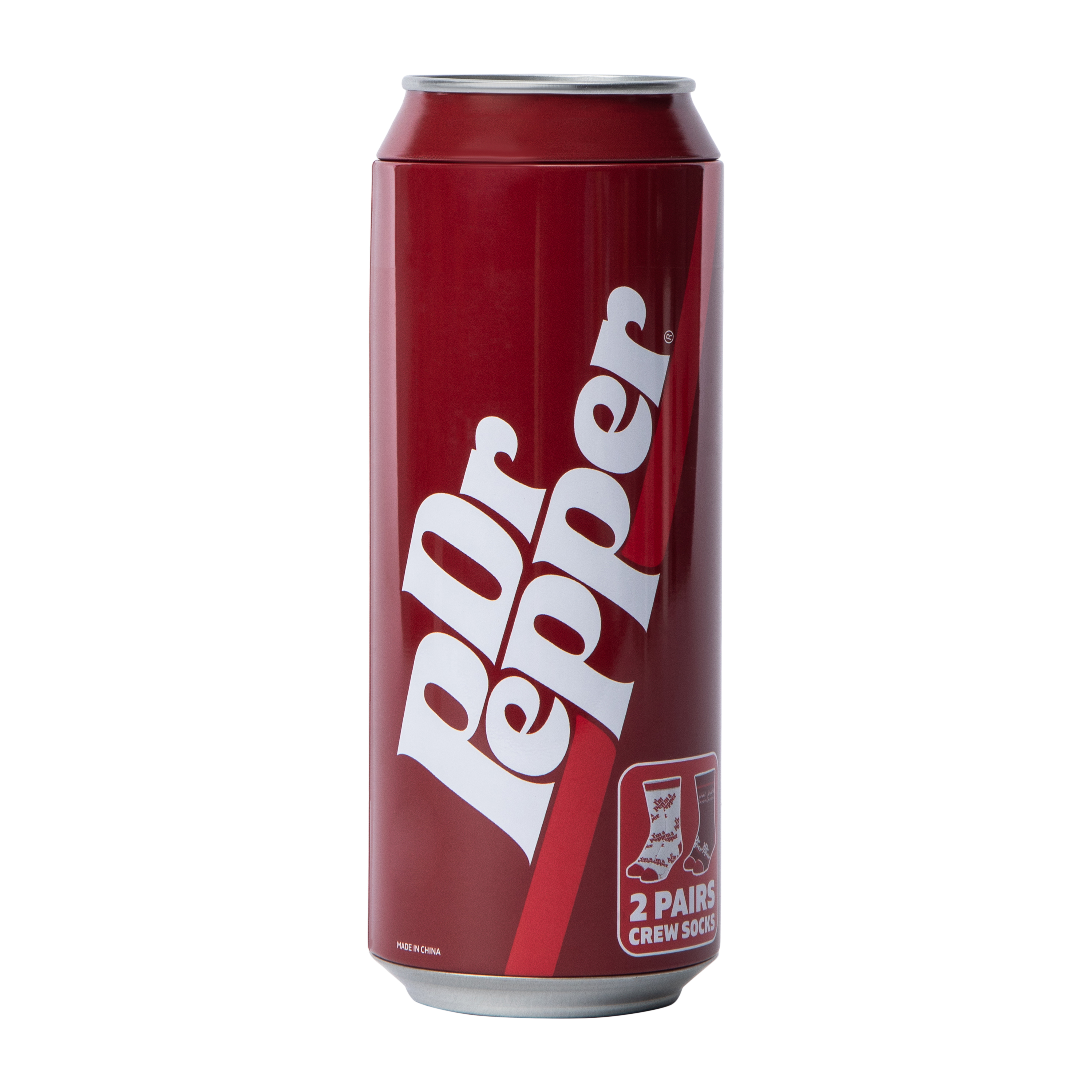 Dr. Pepper® Crew Socks 2-Pairs Can