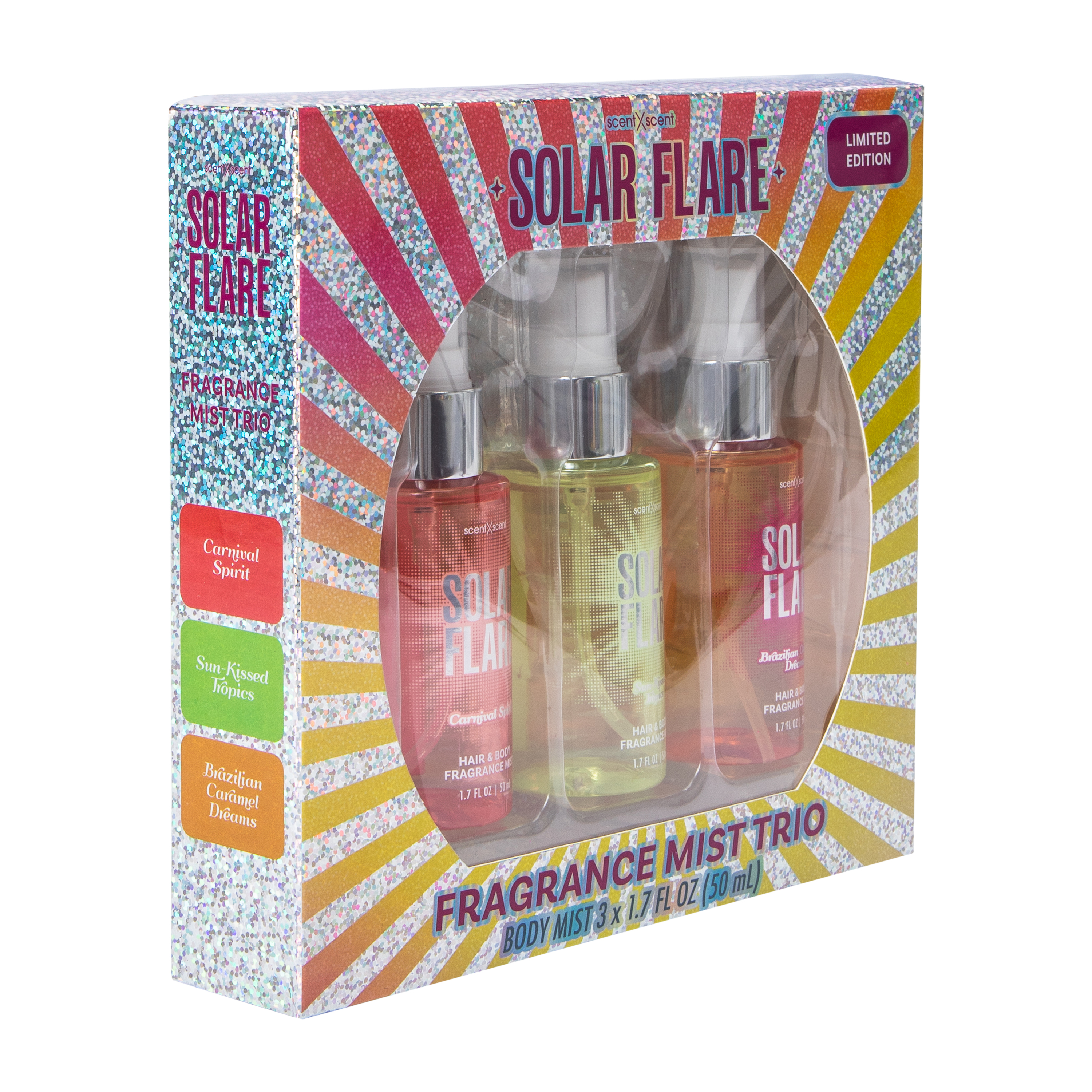 Solar Flare Limited Edition Fragrance Mist Trio 3-Pack 1.7oz