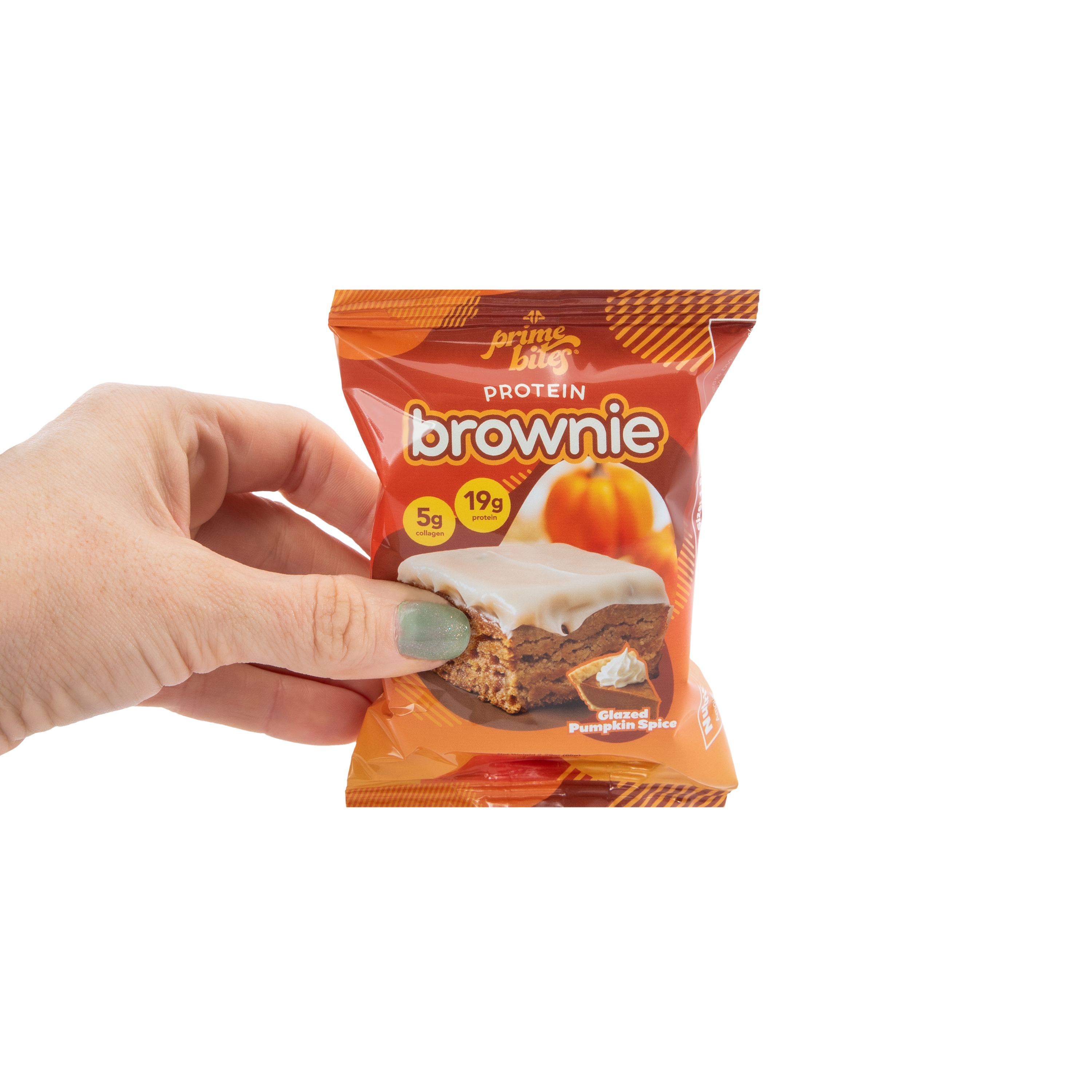 Prime Bites® Protein Brownie 2.29oz - Glazed Pumpkin Spice