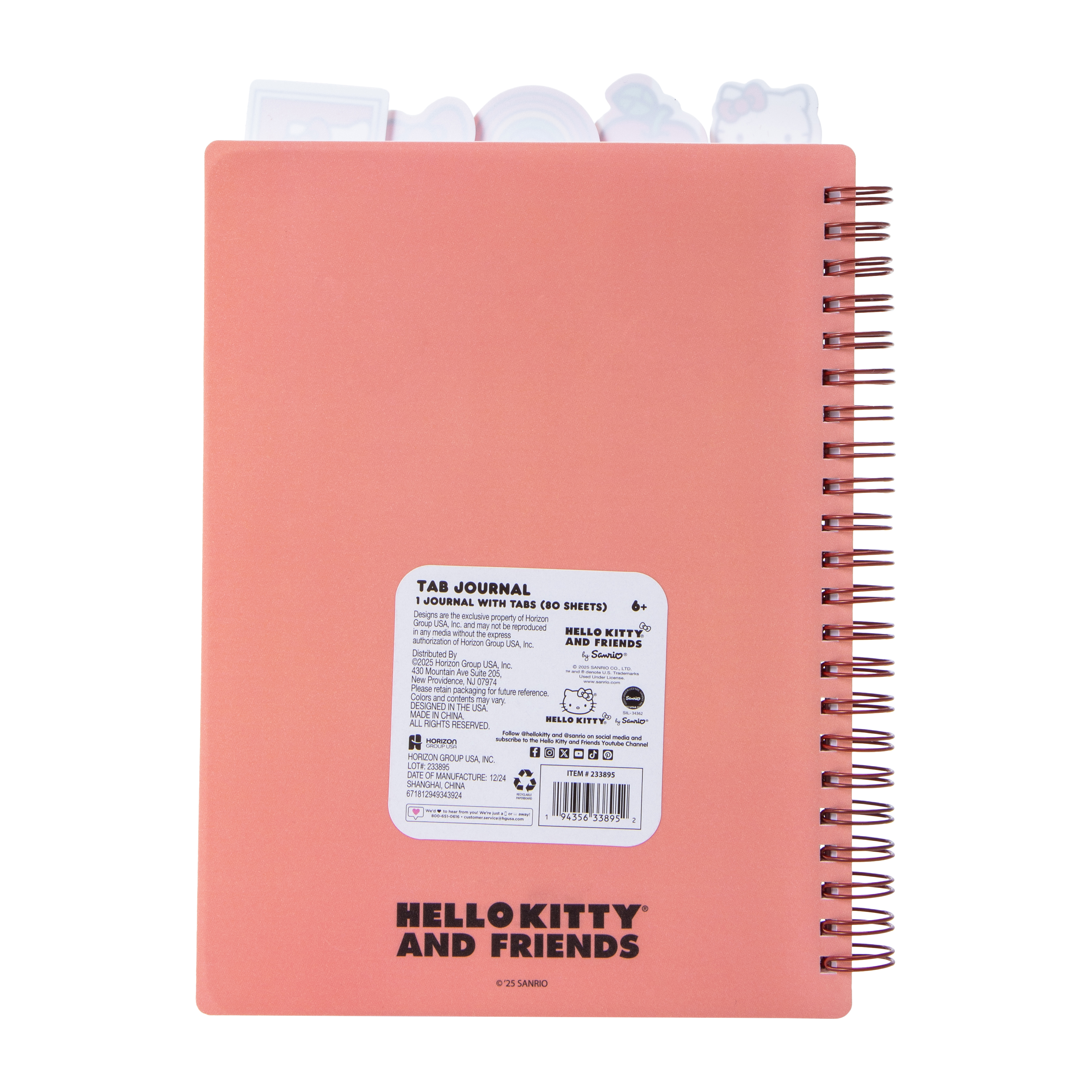 Hello Kitty And Friends® Tab Journal