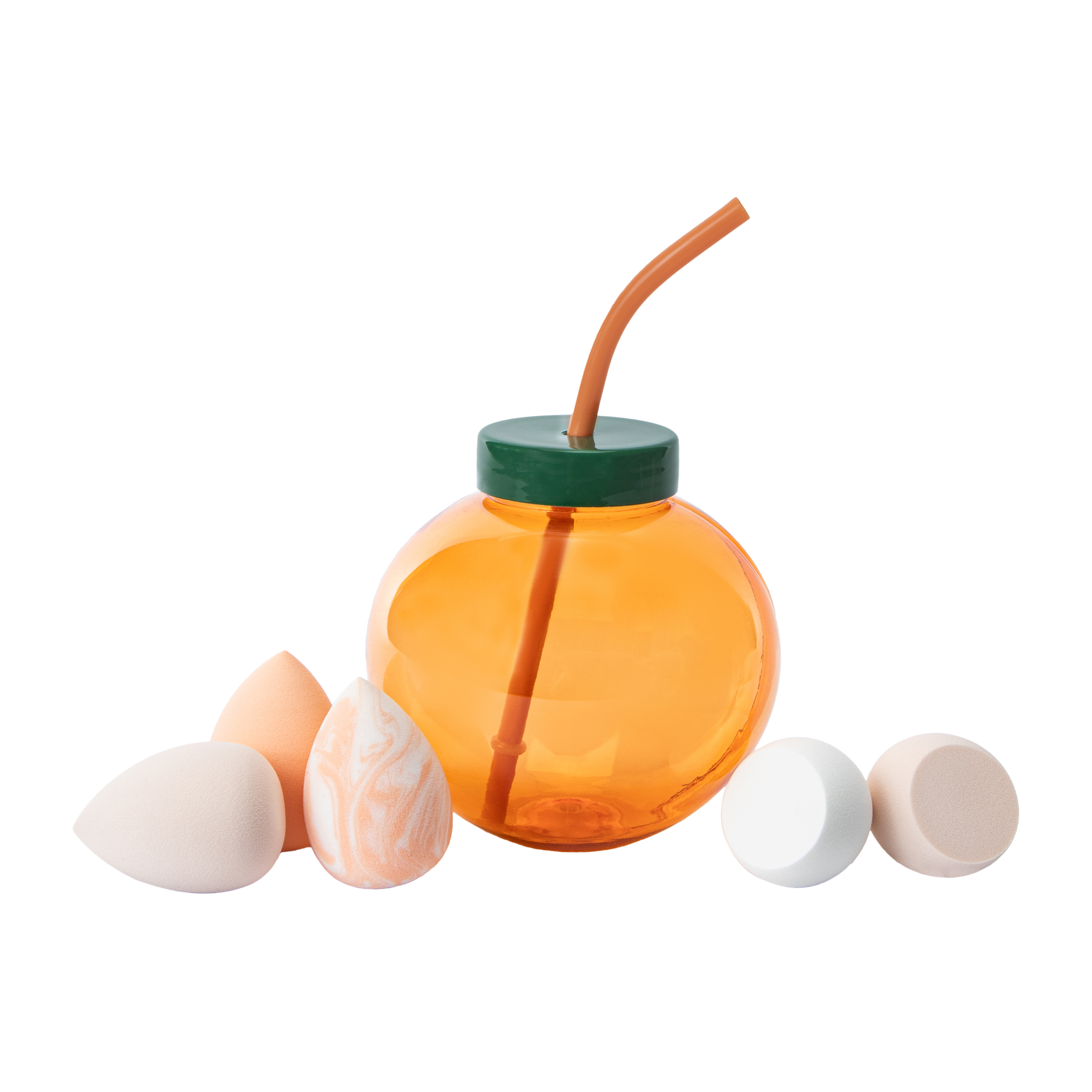 Smoke & Mirrors Beautifully Blended Beauty Sponges & Reusable Cup With Straw 5-Count