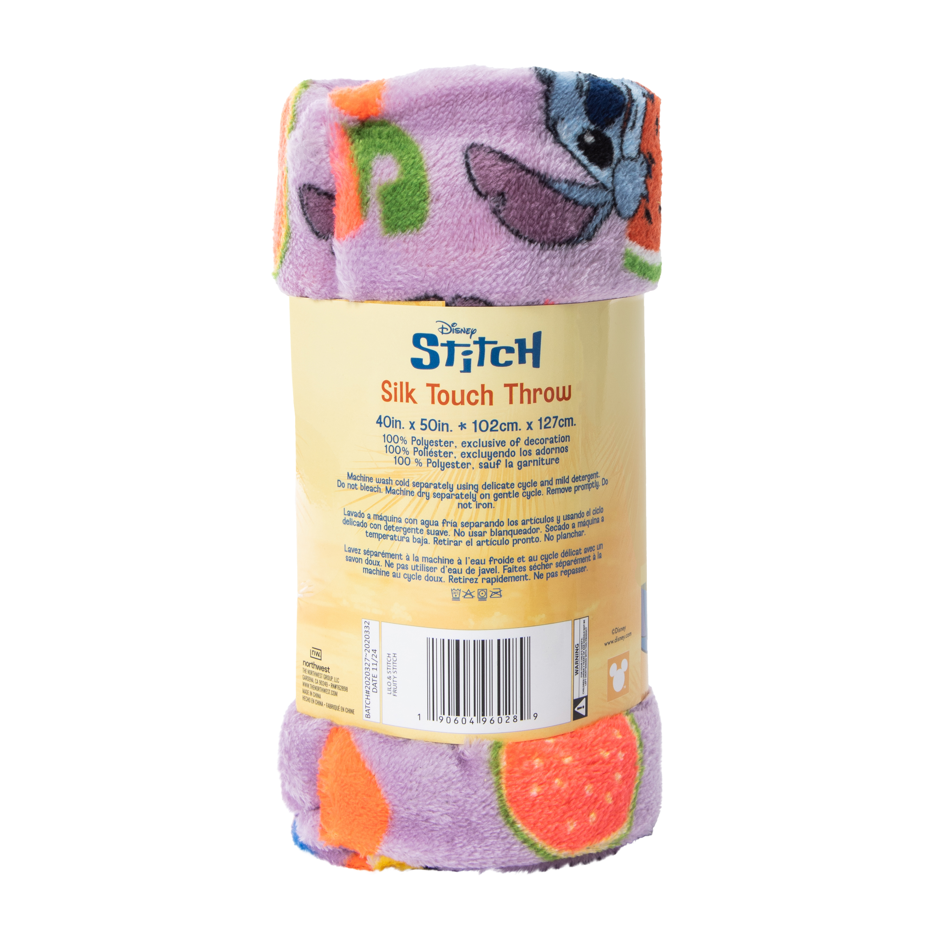 Disney Stitch Silk Touch Throw 40in x 50in