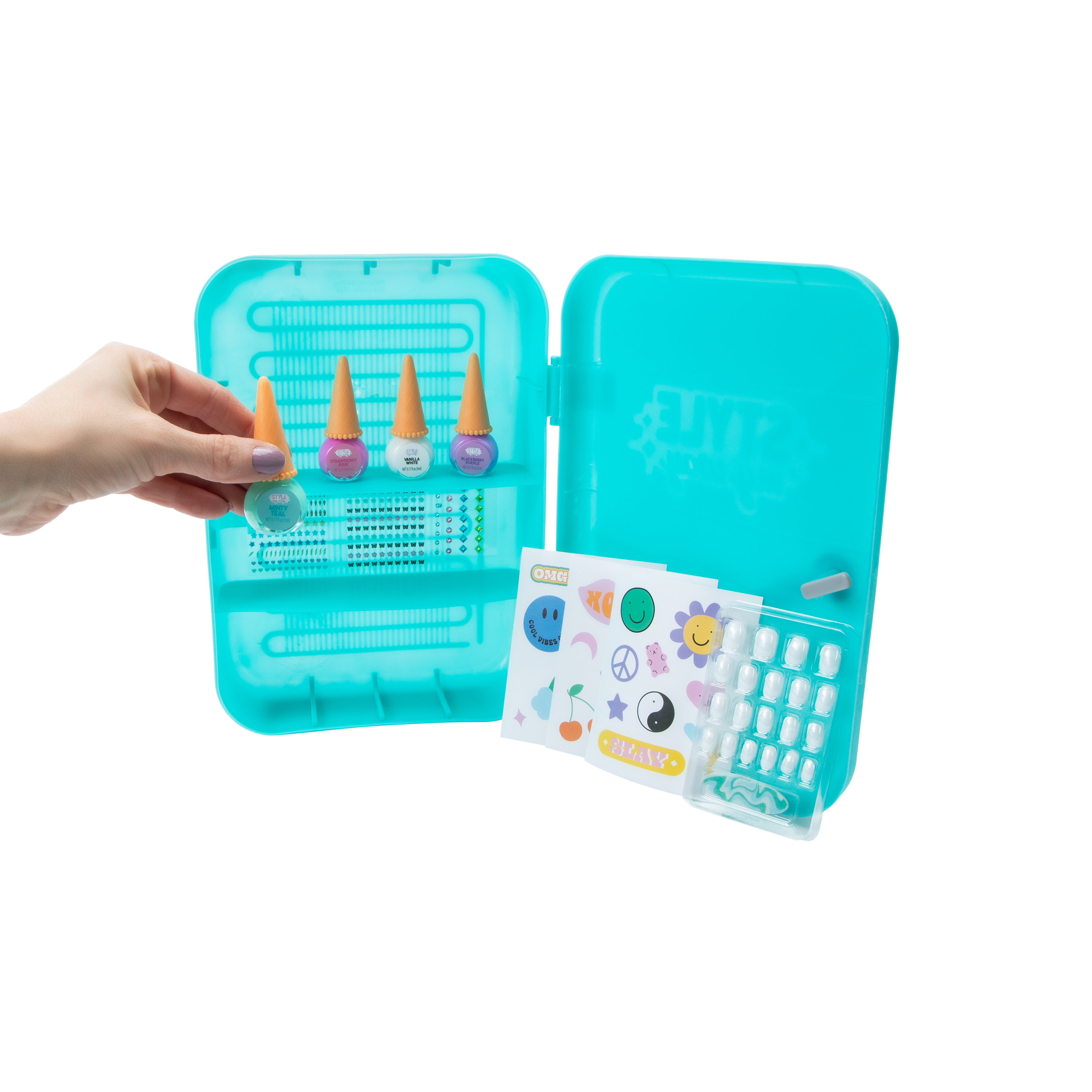 Style My Way Sundae Swirls Nail Polish Faux Fridge Set