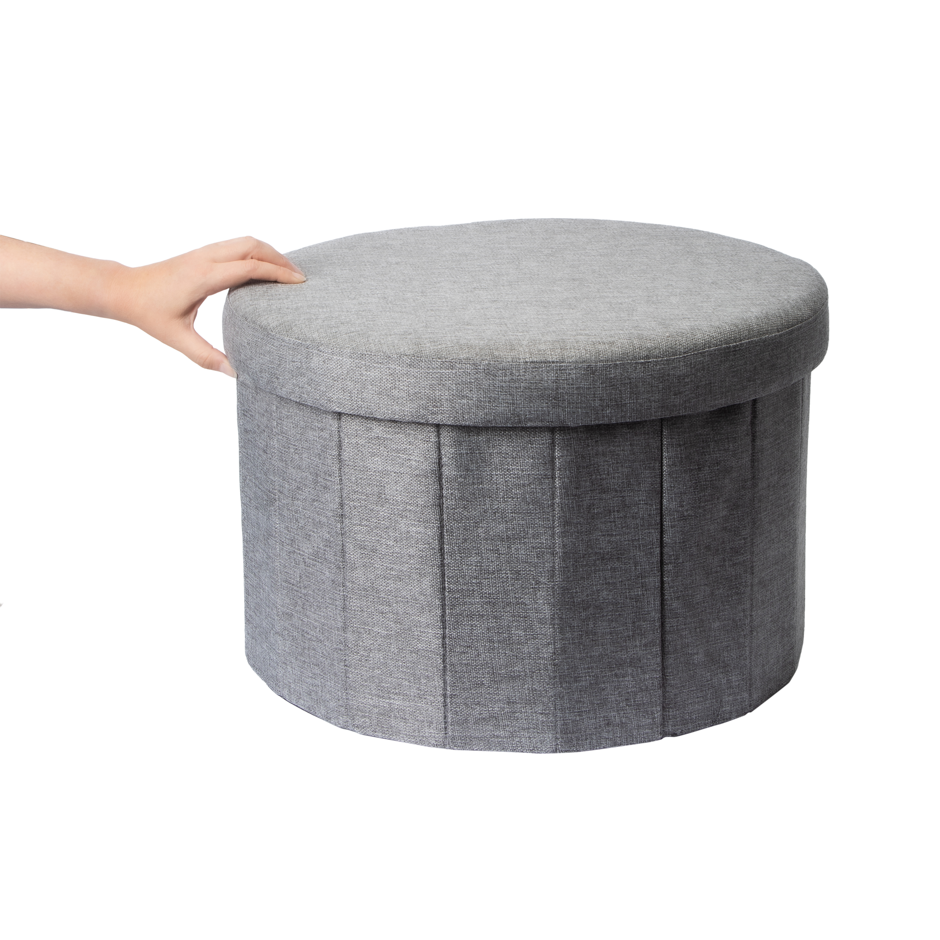 Collapsible Shoe Storage Ottoman