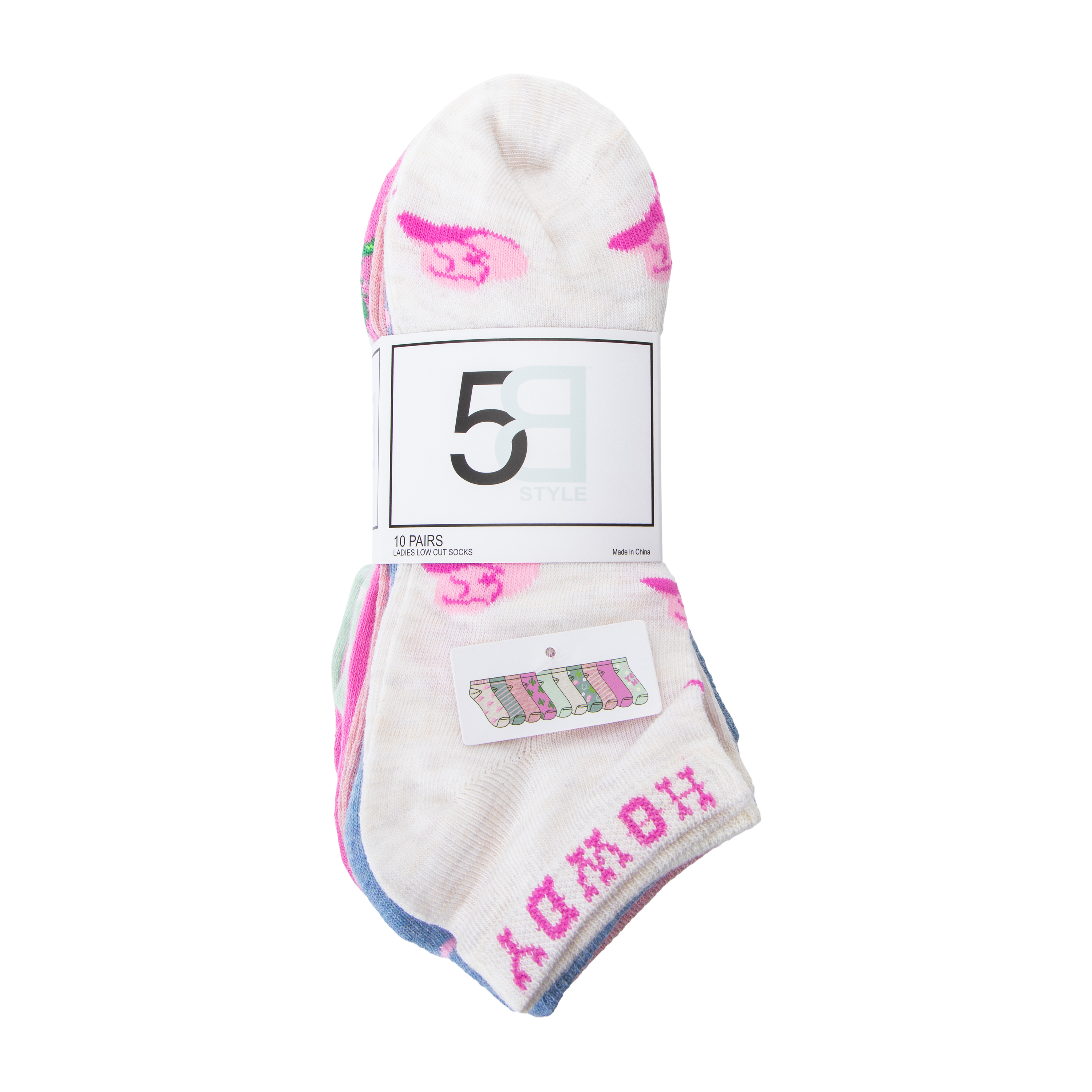 Juniors Cowgirl Low Cut Socks 10-Pairs