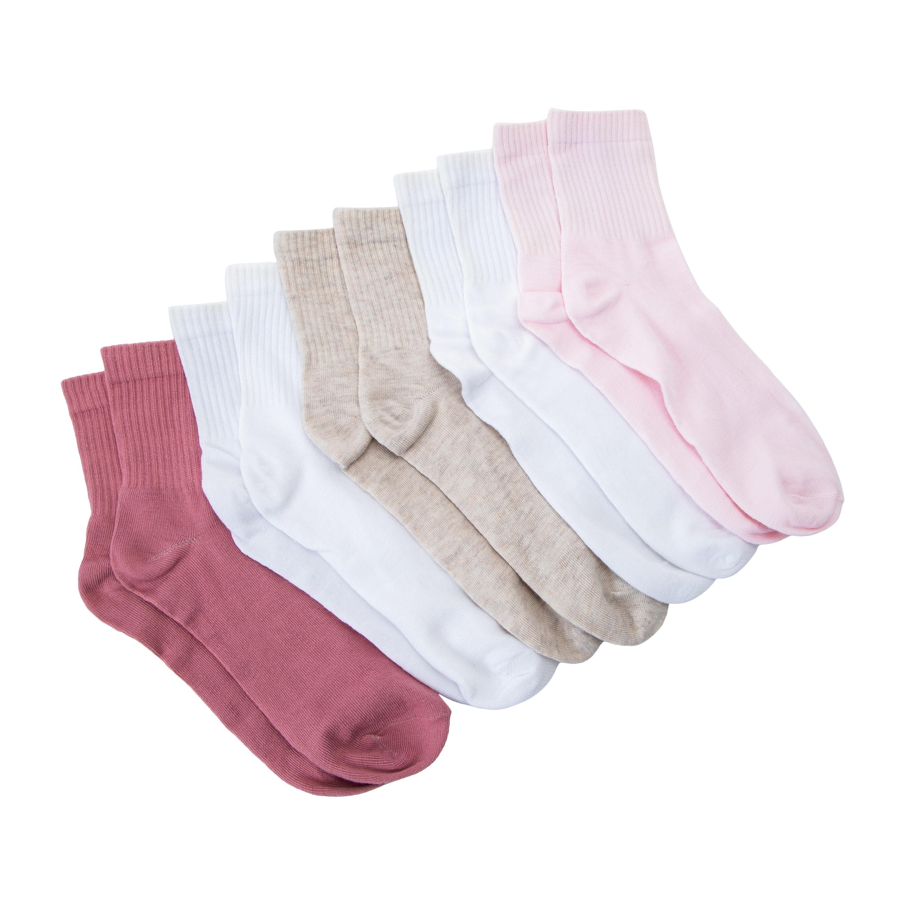 Juniors Mid-Crew Socks 5-Pairs