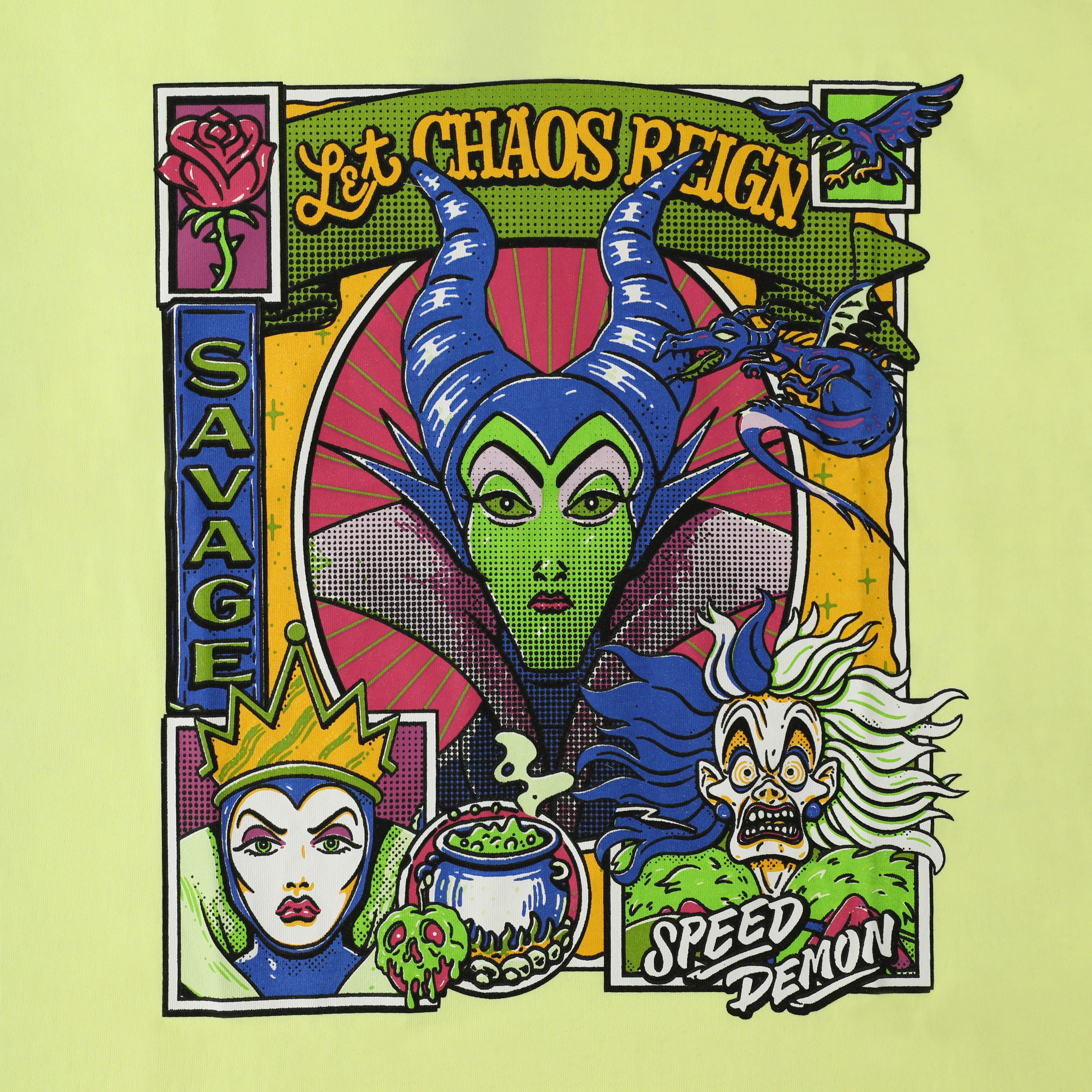 Disney Villains Let Chaos Reign Graphic Tee