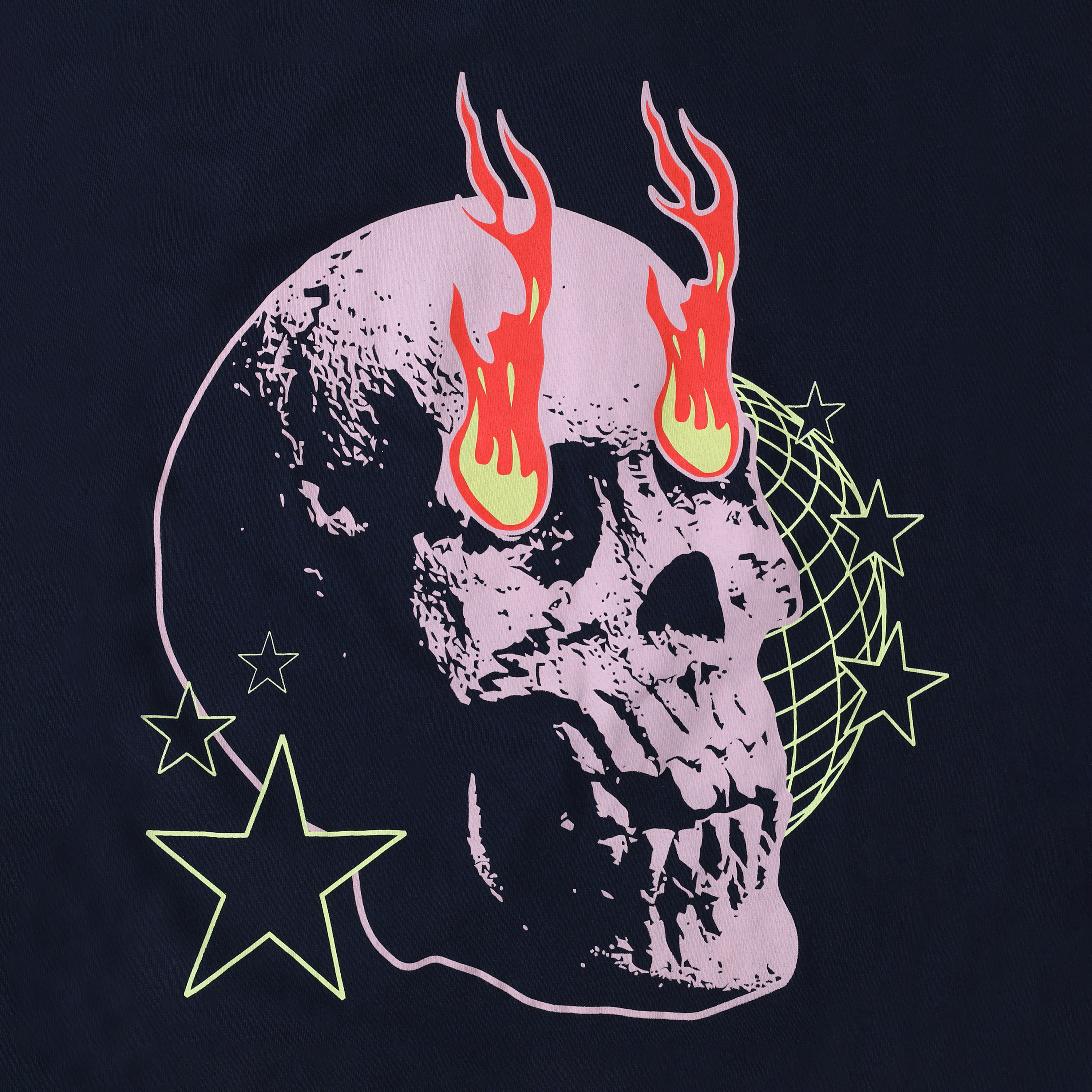 Flaming Skull Graphic Tee