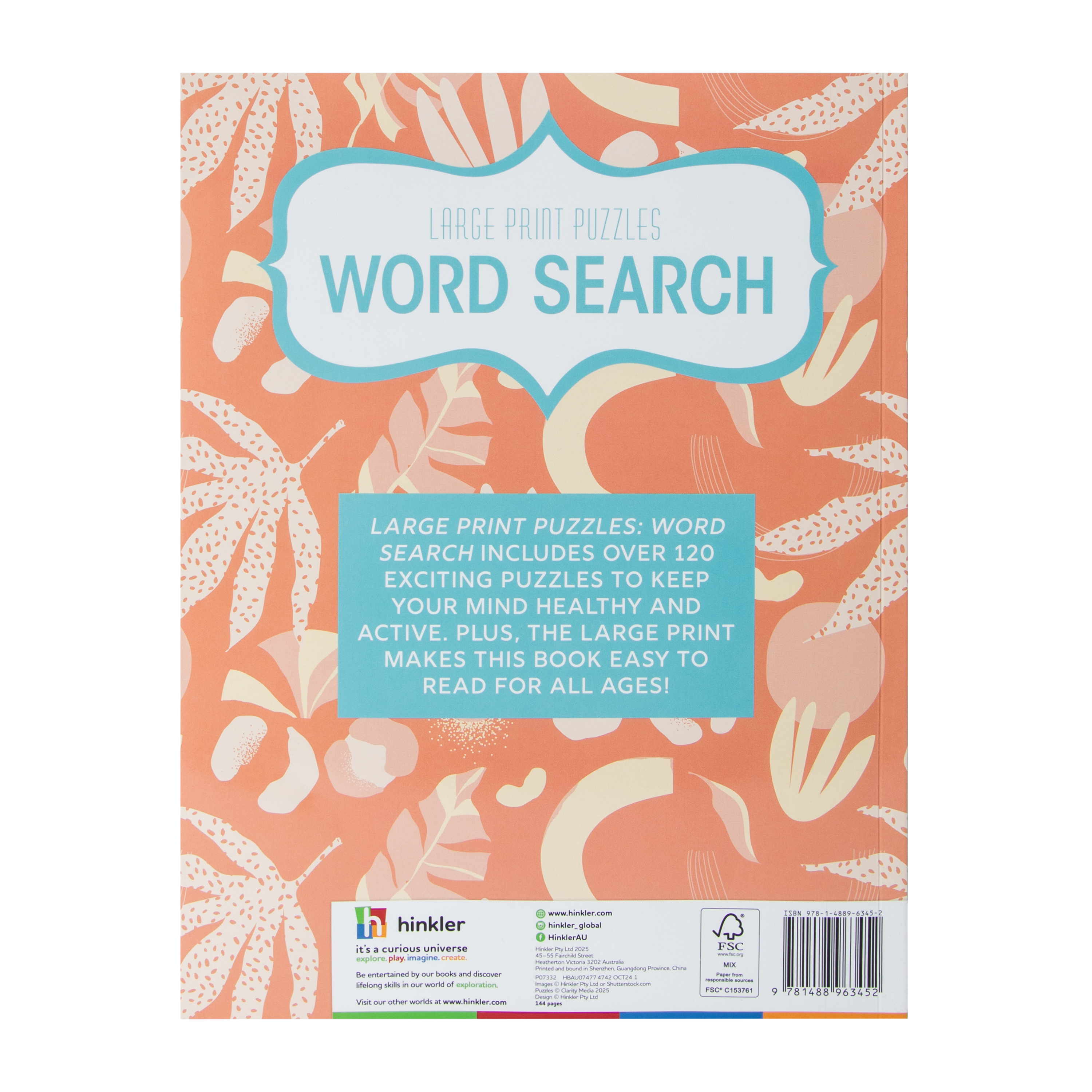 Large Print Puzzles Word Search Book