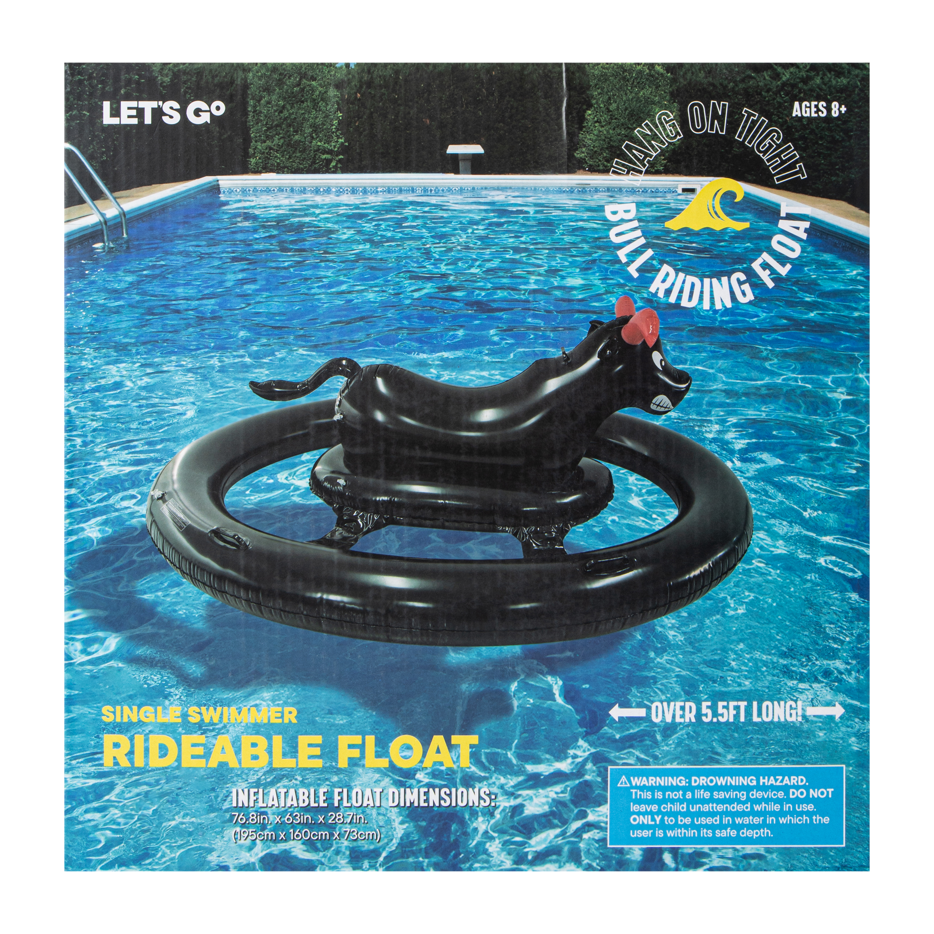 Inflatable Pool Mechanical Bull Floaty Bucking Bull Pool Toy