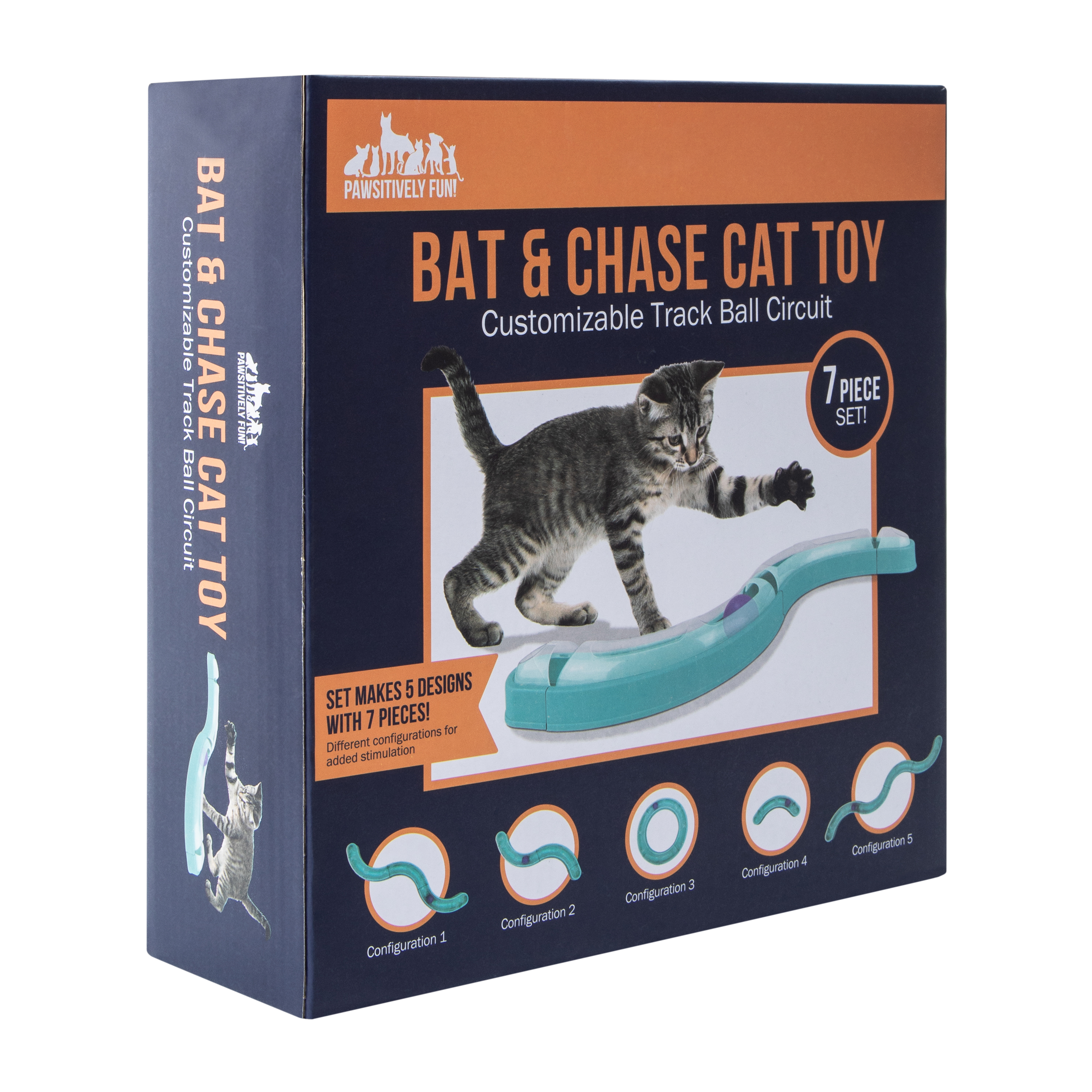 Bat & Chase Cat Toy Set 7-Pieces