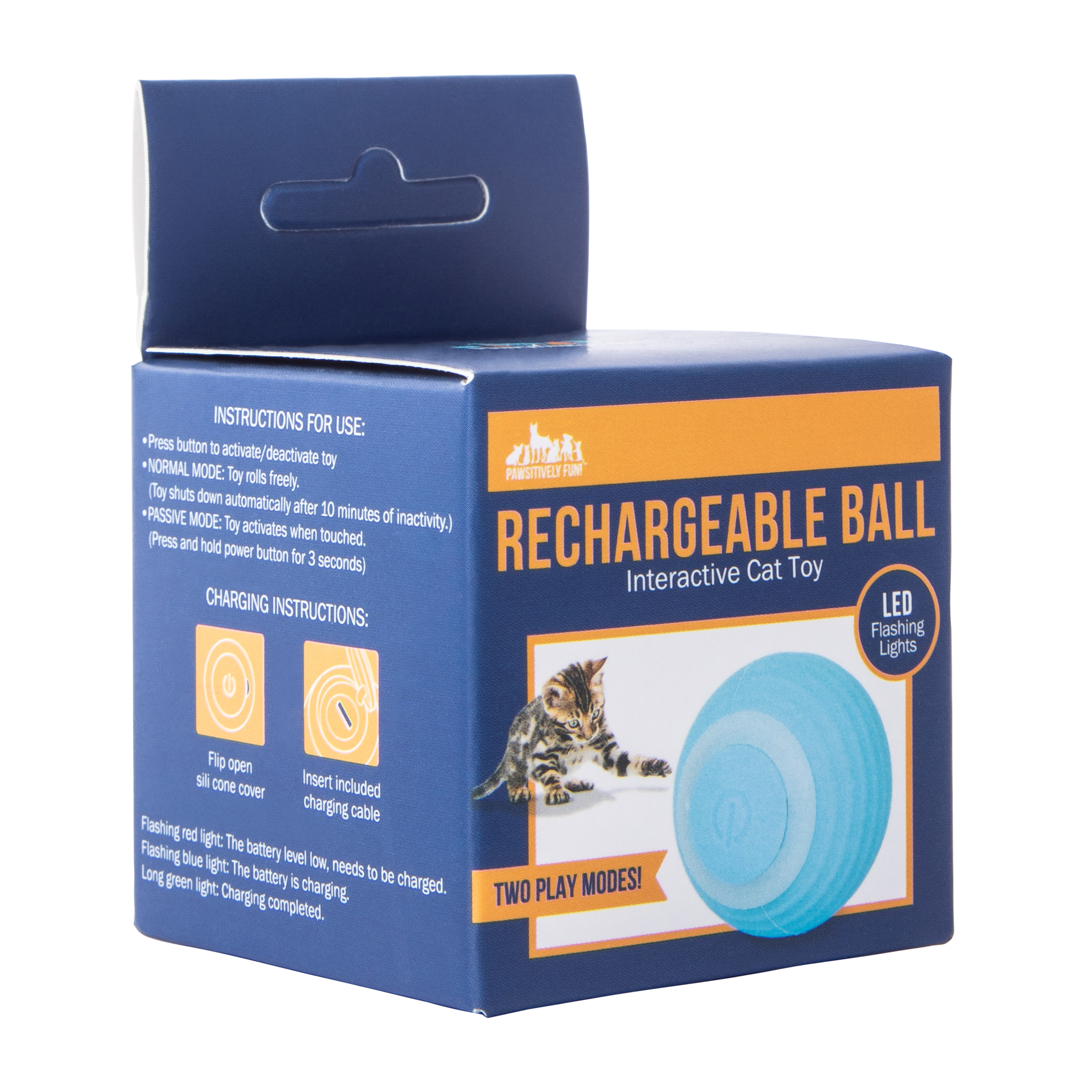 Interactive Cat Rechargeable Ball Toy