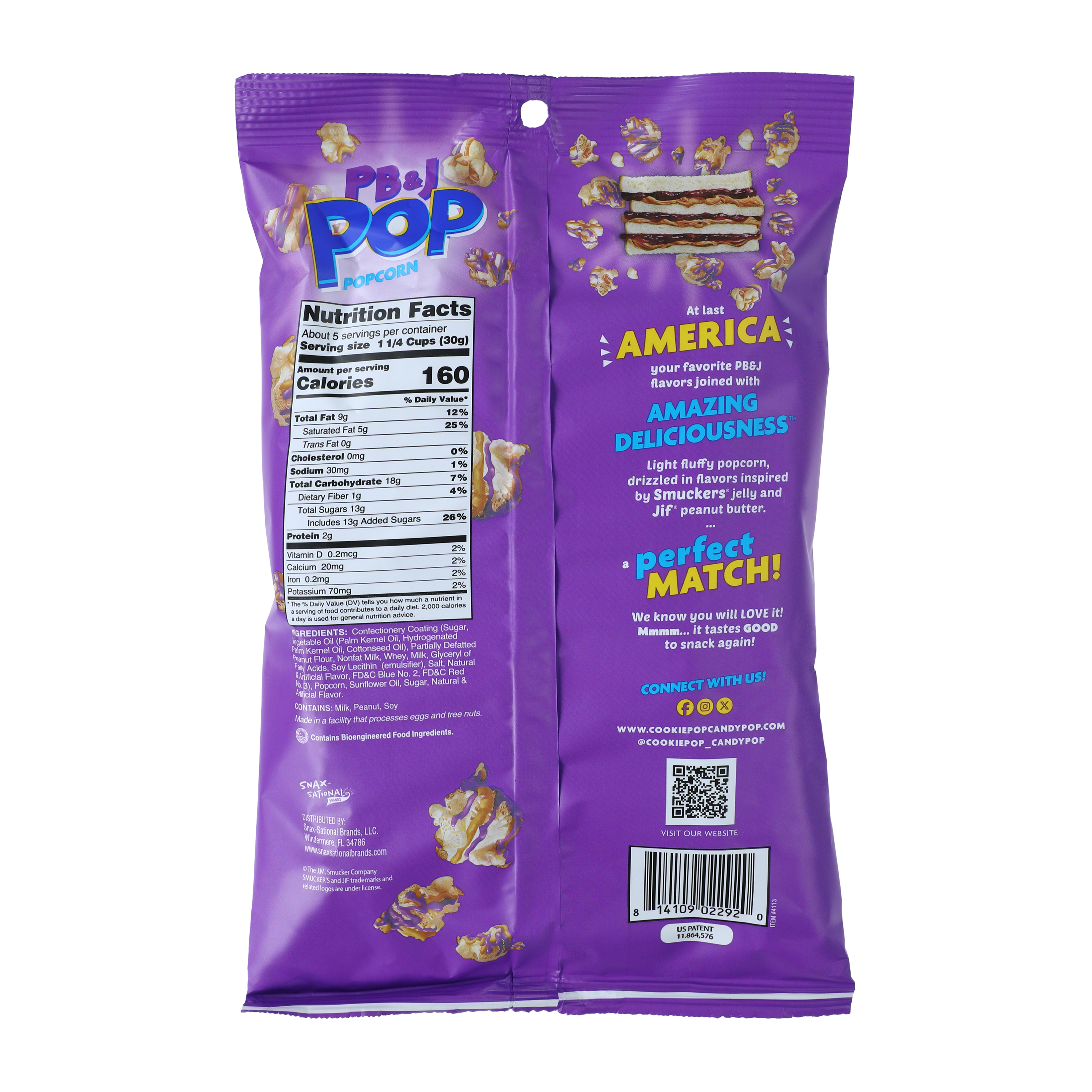 Smucker's® & Jif® PB J Pop® Popcorn 5.25oz