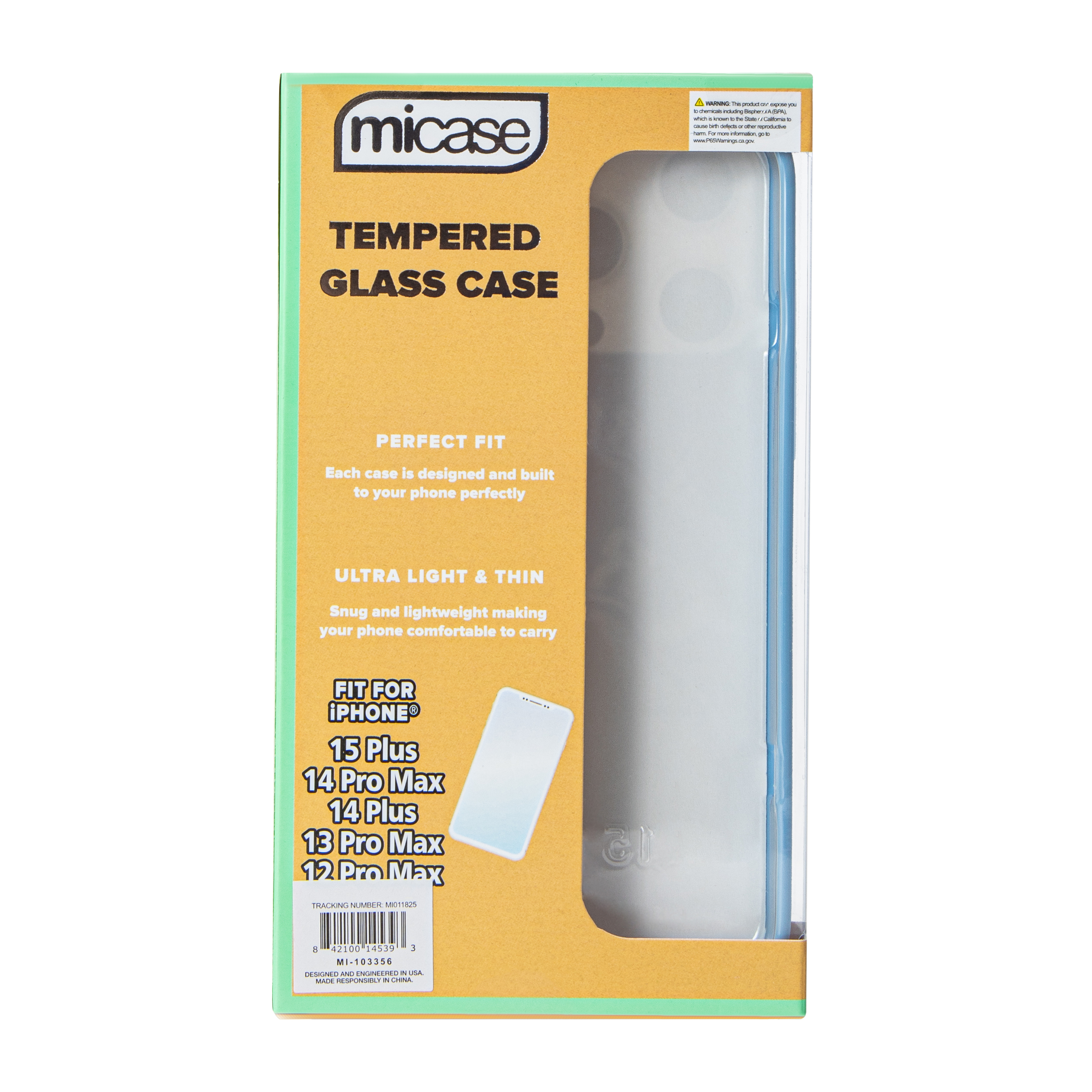 iPhone 15 Plus® Tempered Glass Phone Case