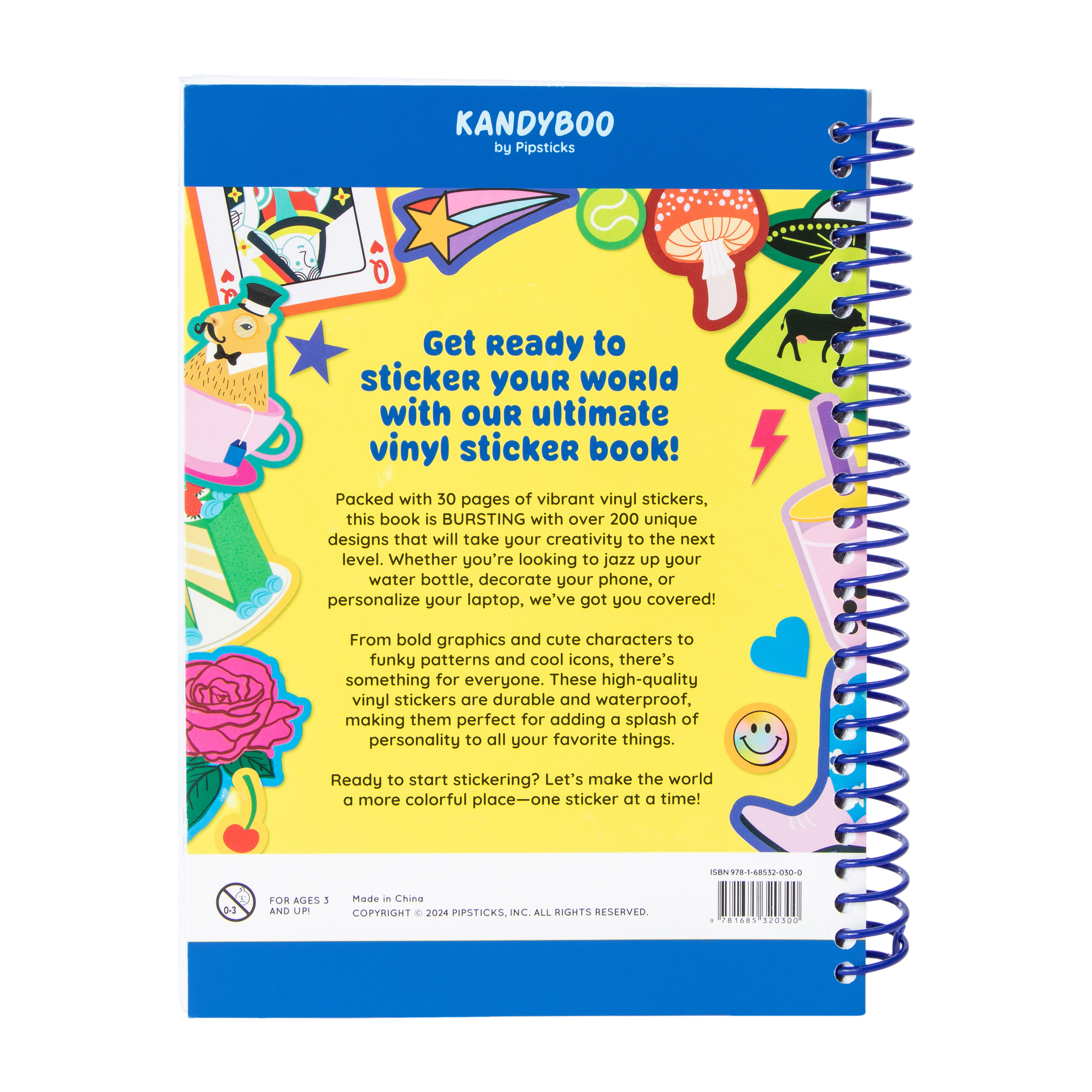 Cover Me With Vinyl Stickers Book