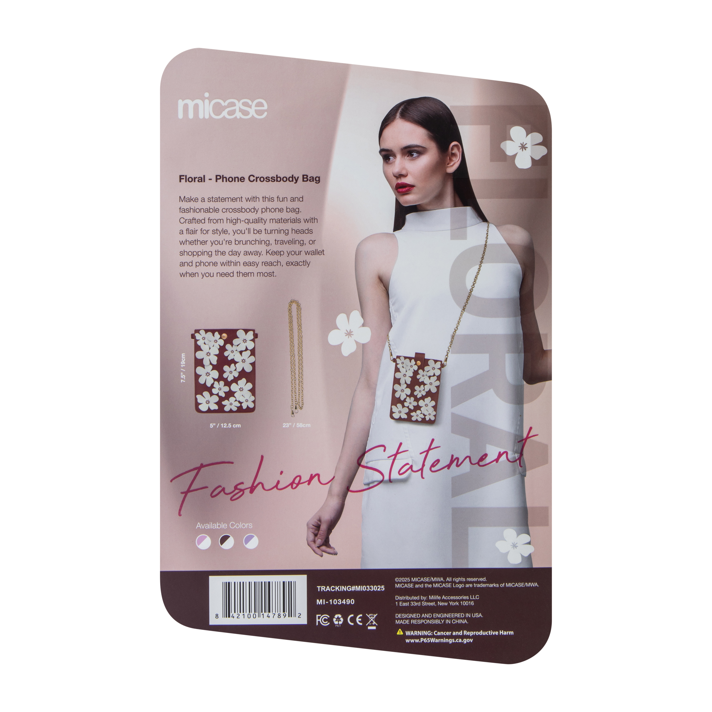 Micase Floral Phone Crossbody Bag