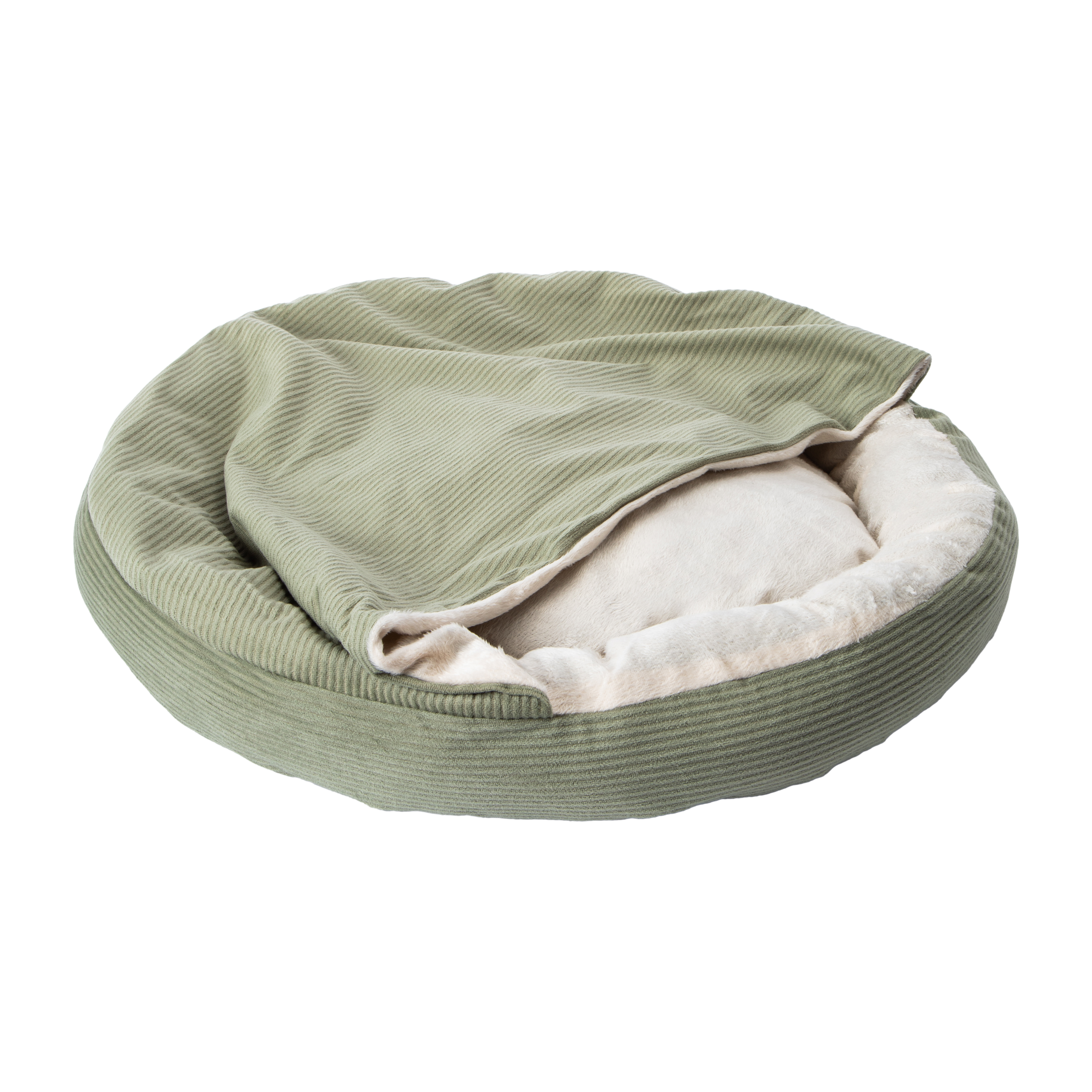 Round Canopy Pet Bed For Cats & Dogs