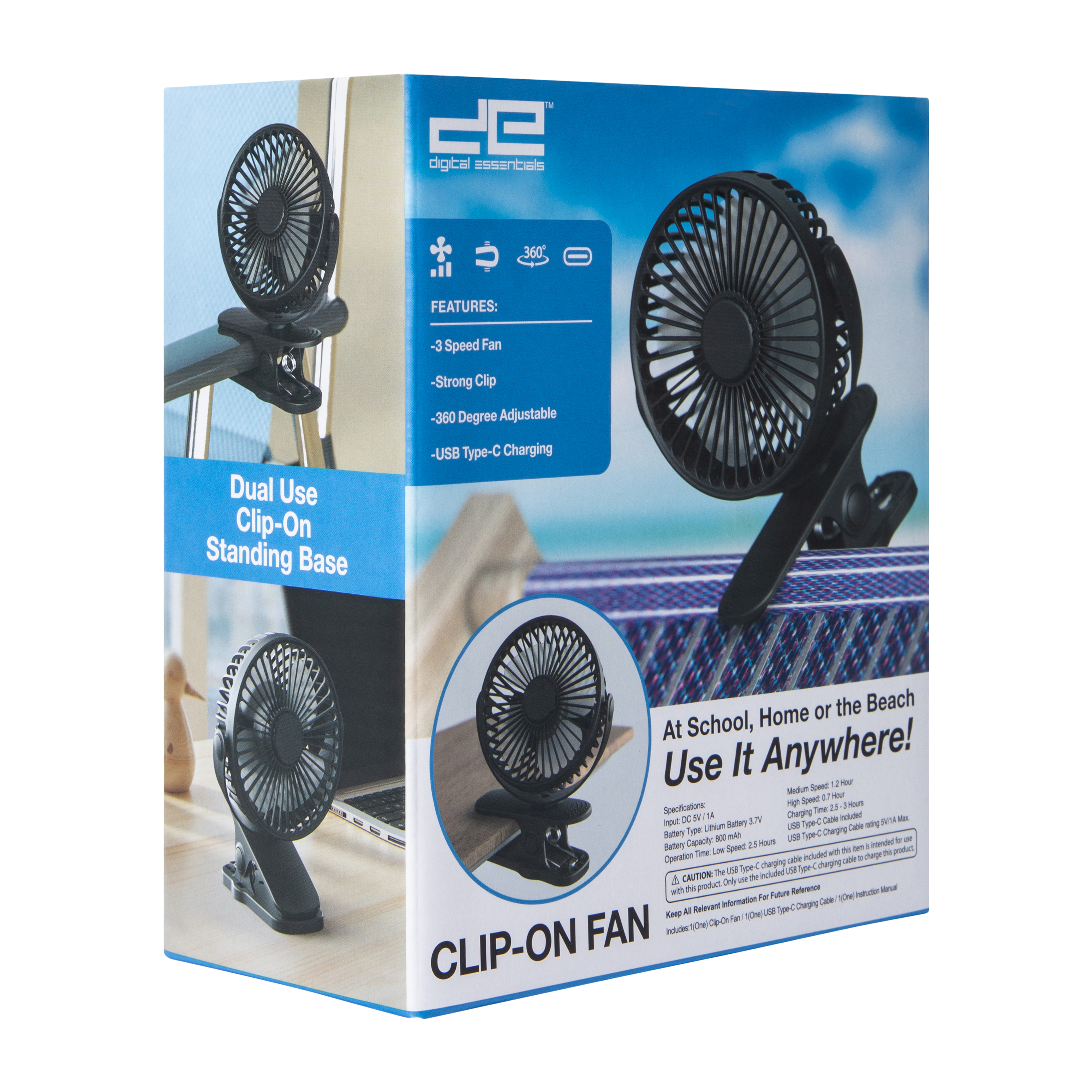 Beach Clip-On Fan