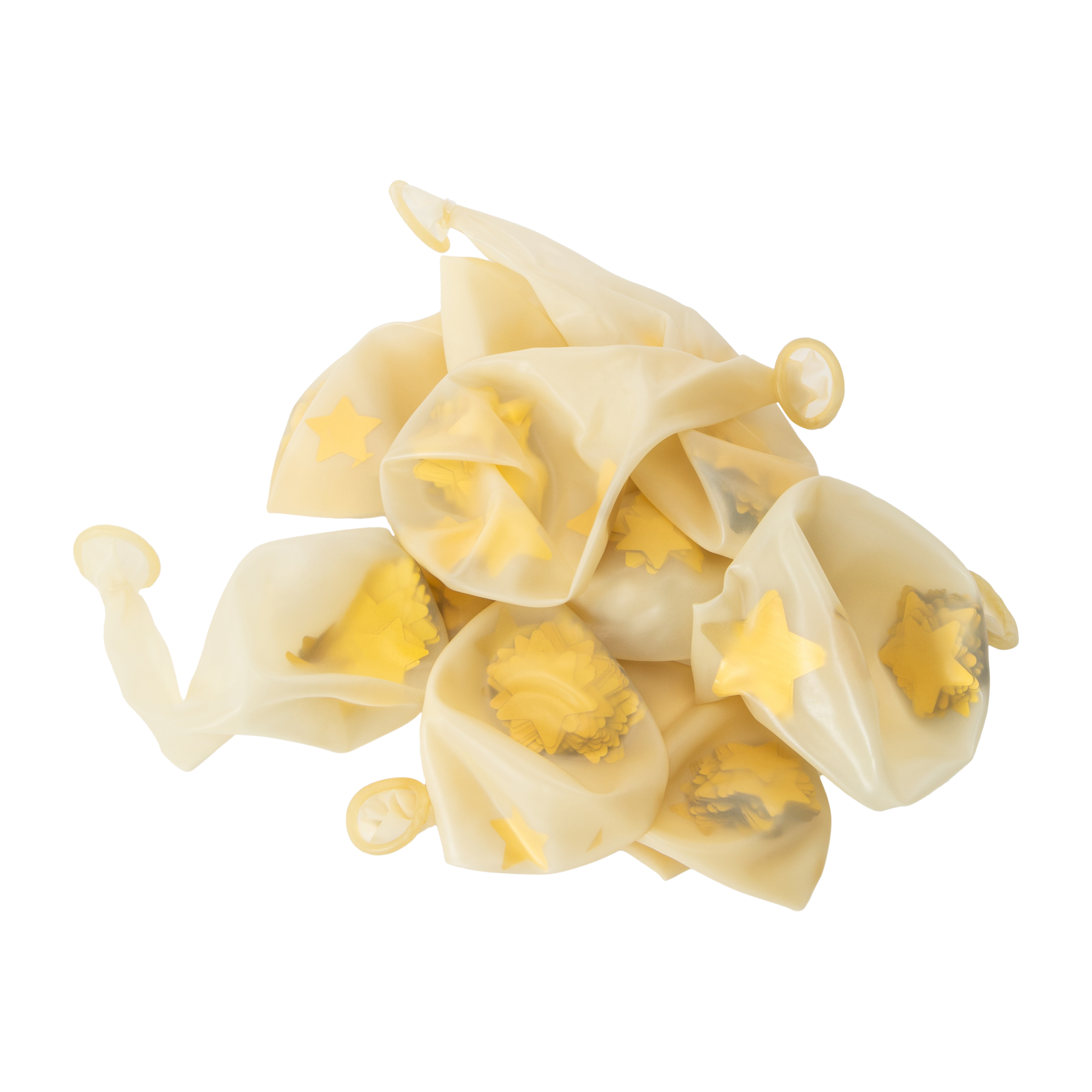 Gold Star Filled Balloons 10-Pack