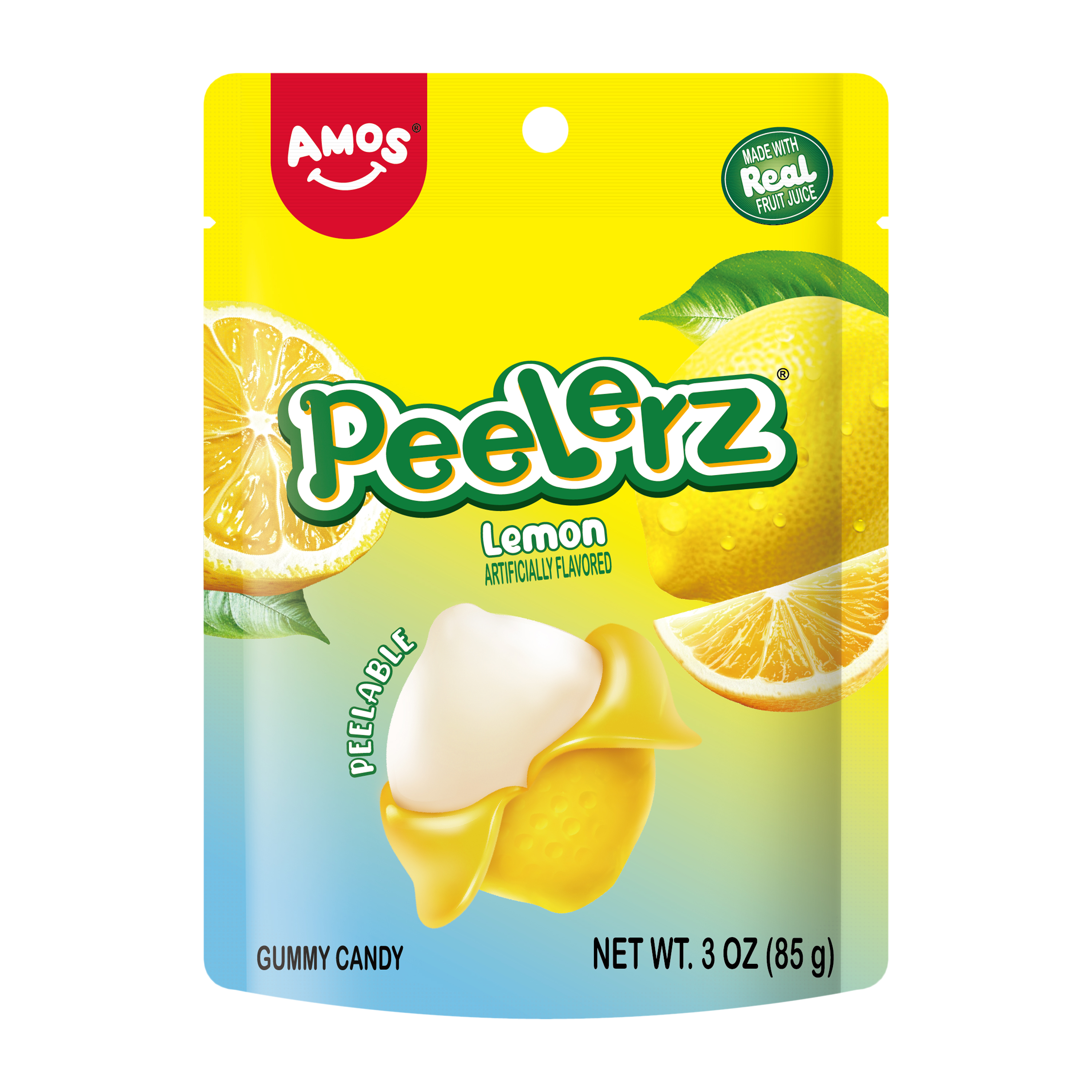 Peelerz® Lychee Peelable Lemon Gummy Candy 3oz