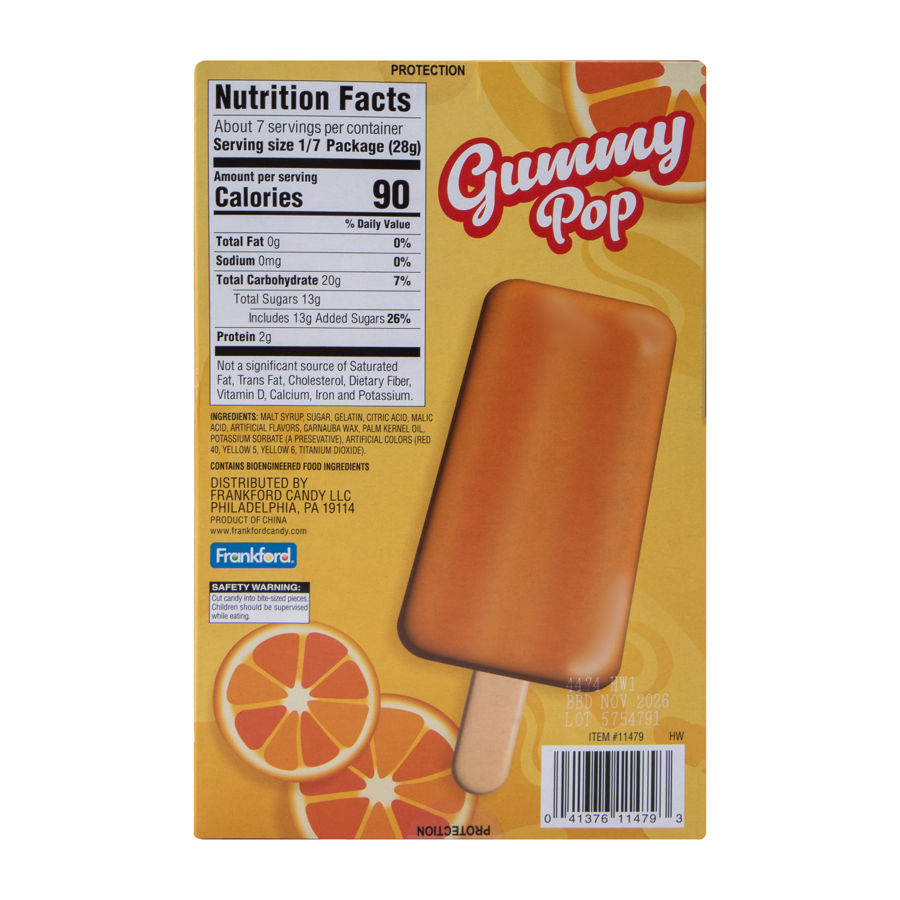 Gummy Pop Gummy Candy 7.05oz