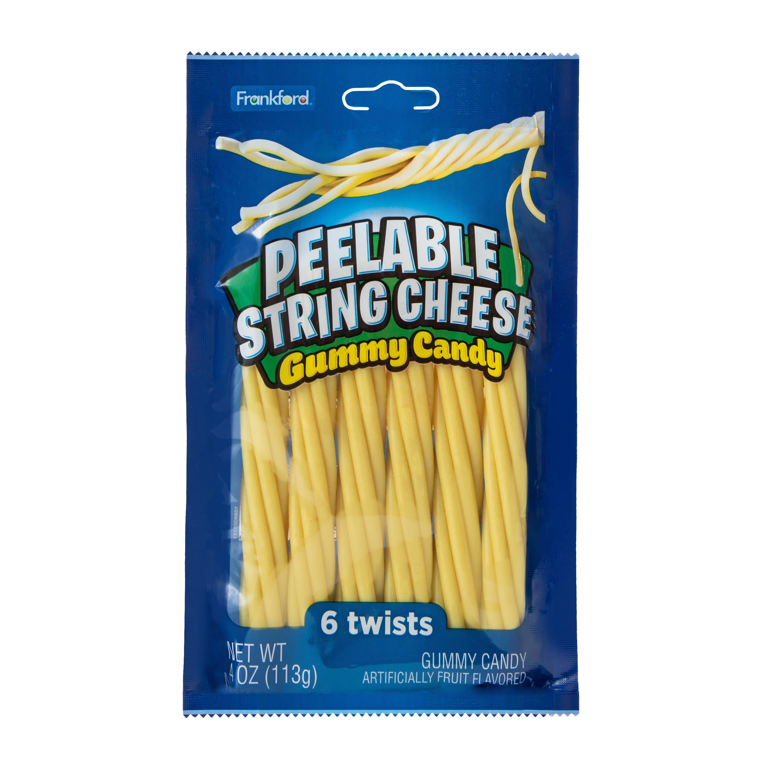 Peelable String Cheese Gummy Candy 4oz