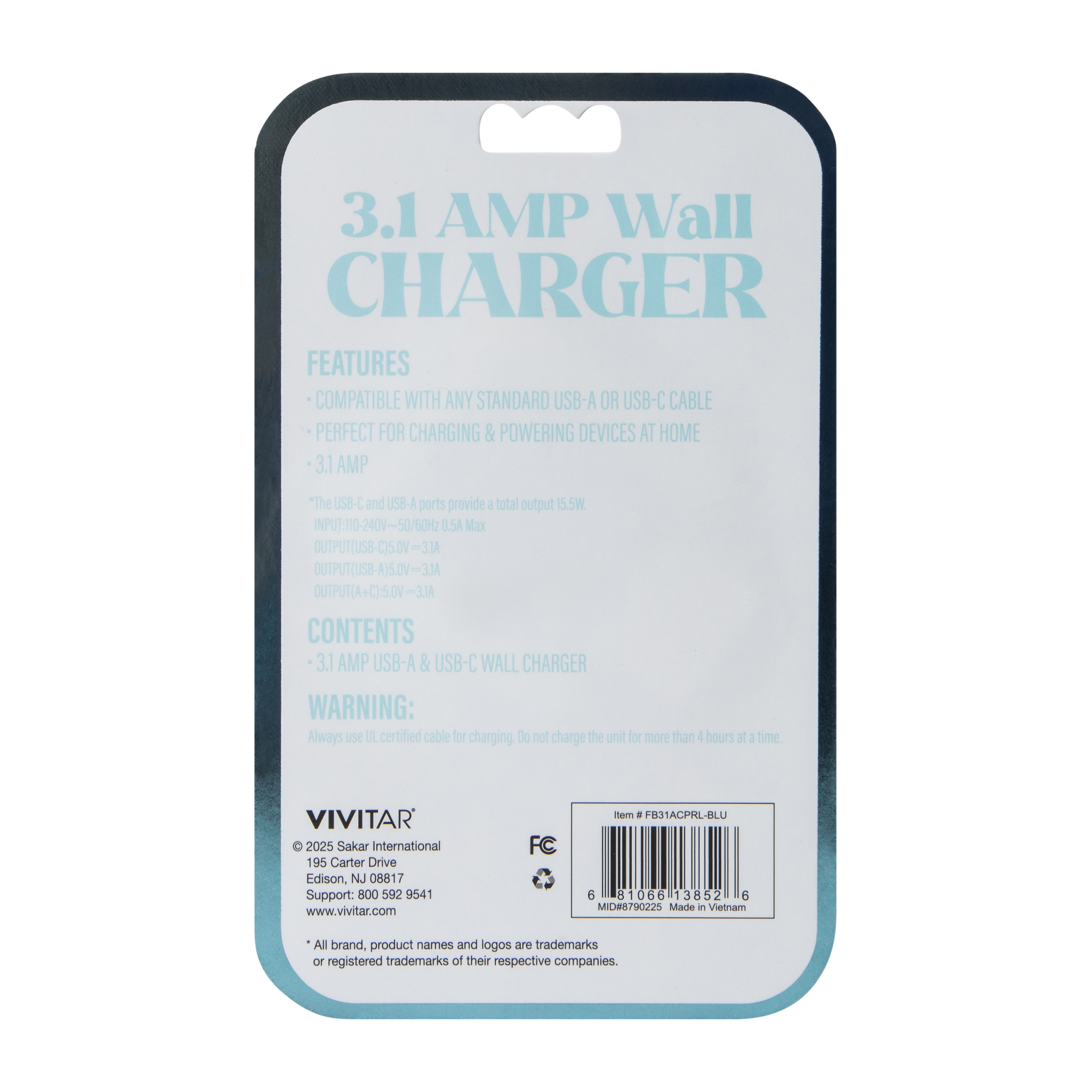 Pearl Wall Charger 3.1Amp
